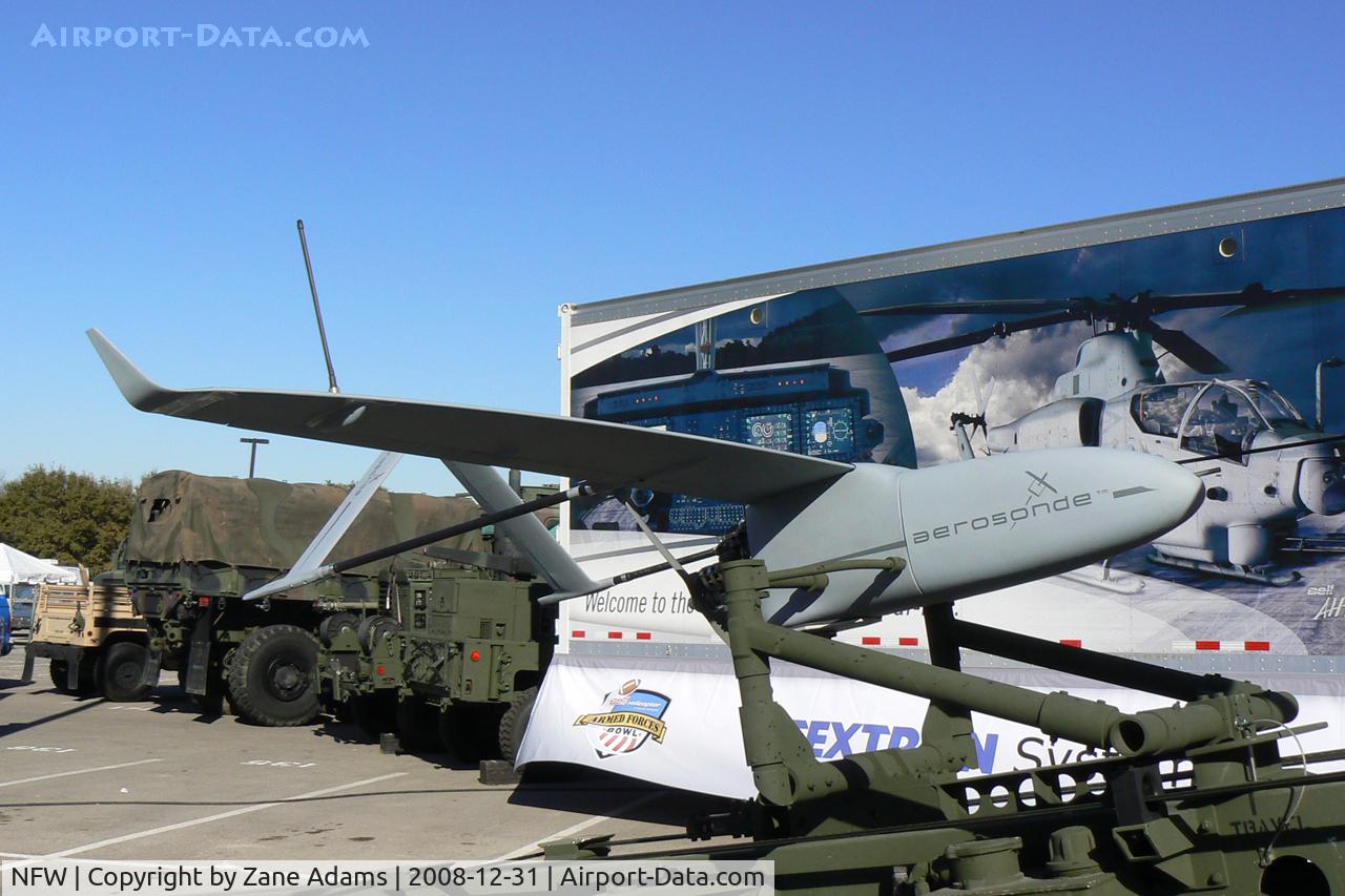 Fort Worth Nas Jrb/carswell Field Airport (NFW) - Aerosonde UAV at the 2008 Armed Forces Bowl display.
