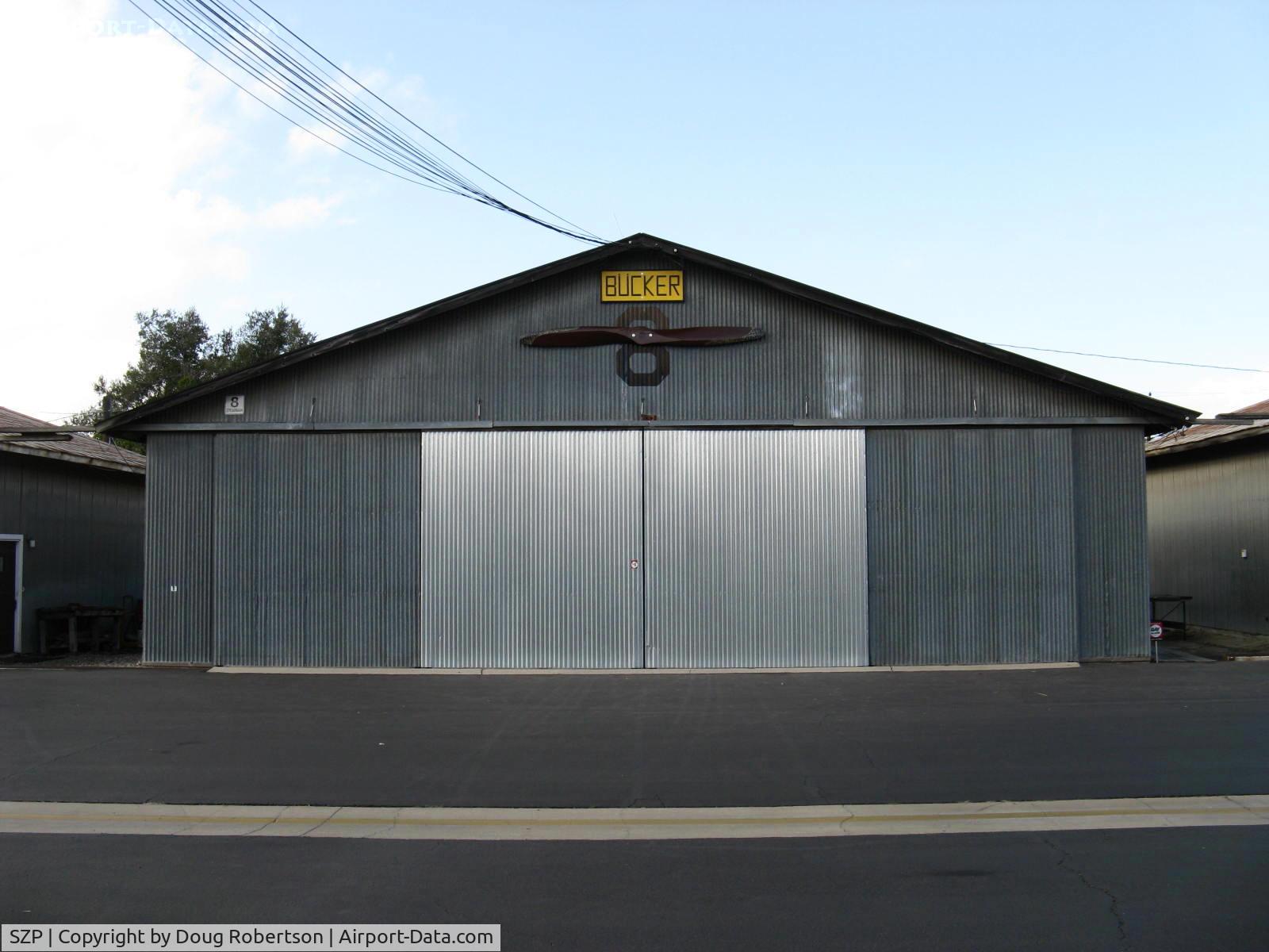 Santa Paula Airport (SZP) - Pat Quinn's Aviation Museum of Santa Paula Bucker Hangar