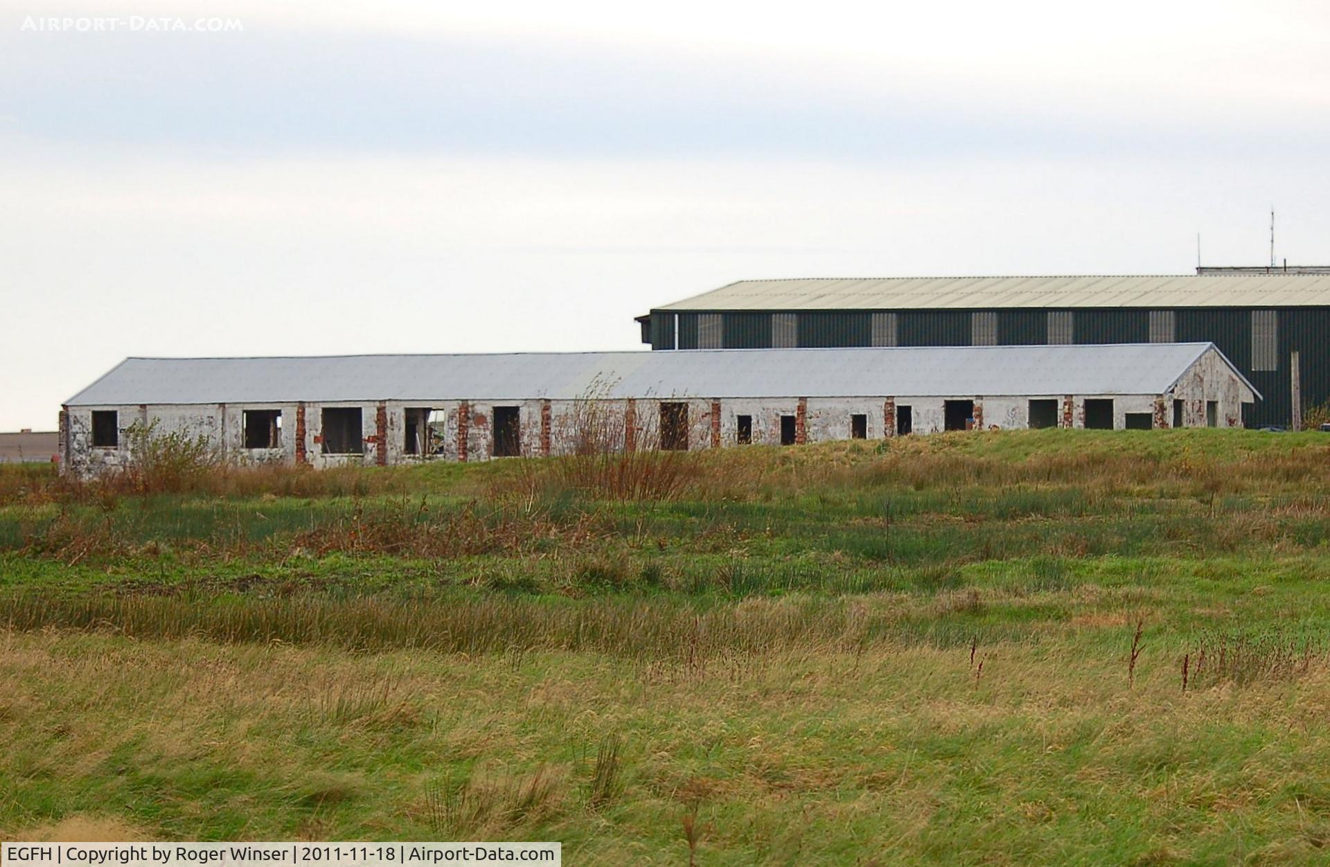 Swansea Airport, Swansea, Wales United Kingdom (EGFH) - Former RAF squadron offices built in 1941. 