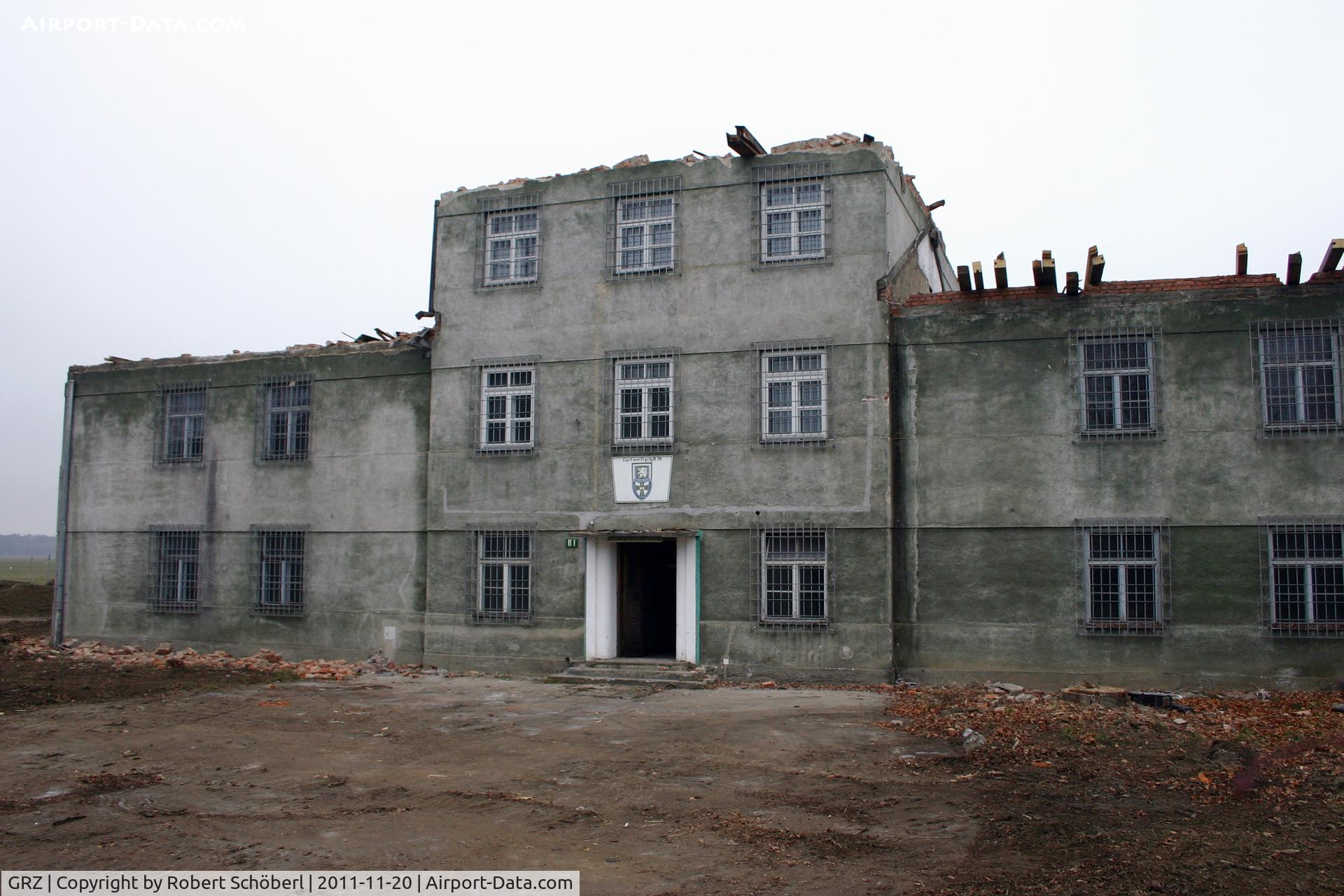 Graz Airport, Graz Austria (GRZ) - These old military buildings at the airport in Graz were built between the two world wars. Now they are sadly demolished