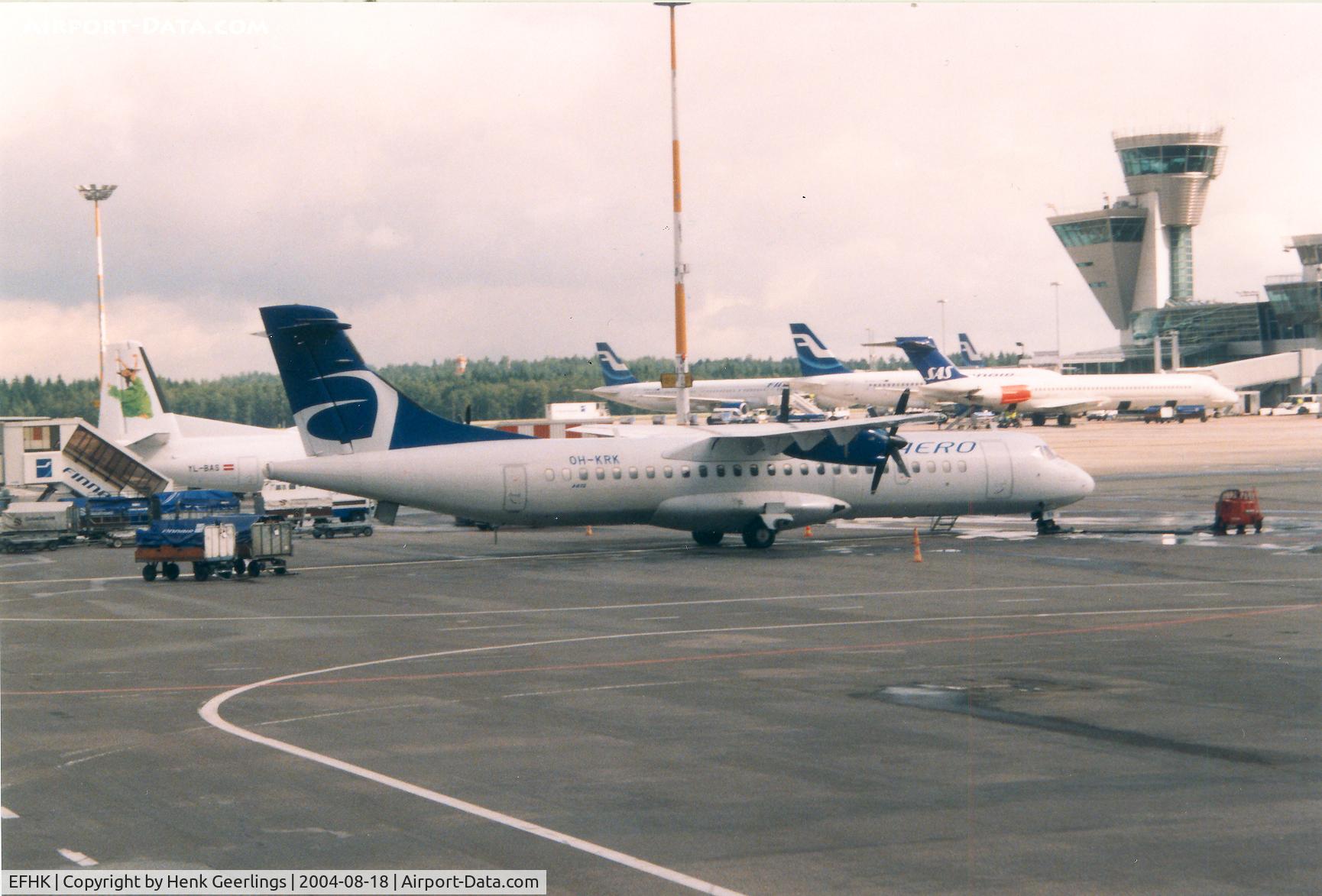 Helsinki-Vantaa Airport, Vantaa Finland (EFHK) - Helsinki Airport; Aero , OH-KRK , ATR-72