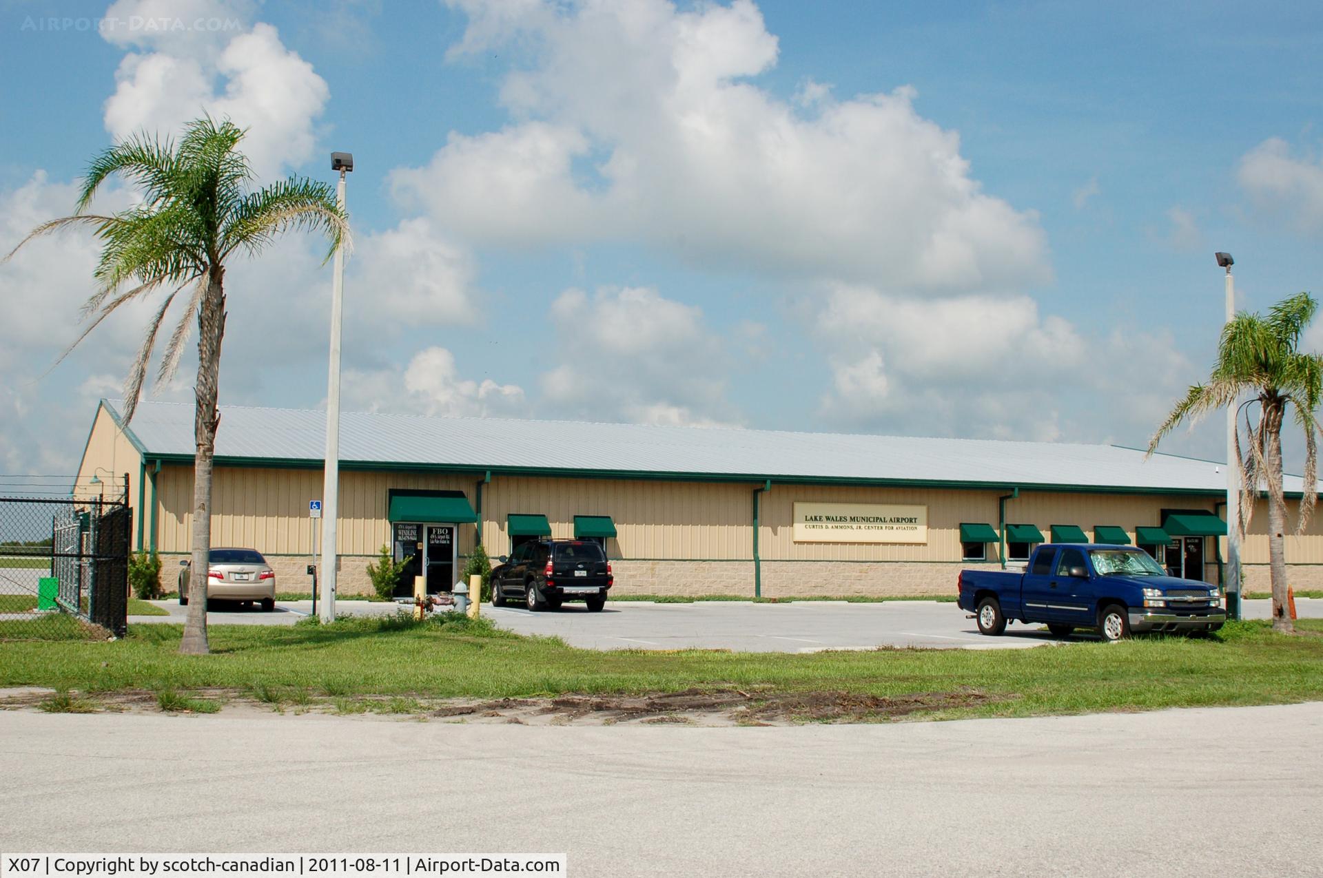 Lake Wales Municipal Airport (X07) - Terminal Building at Lake Wales Municipal Airport, Bartow, FL