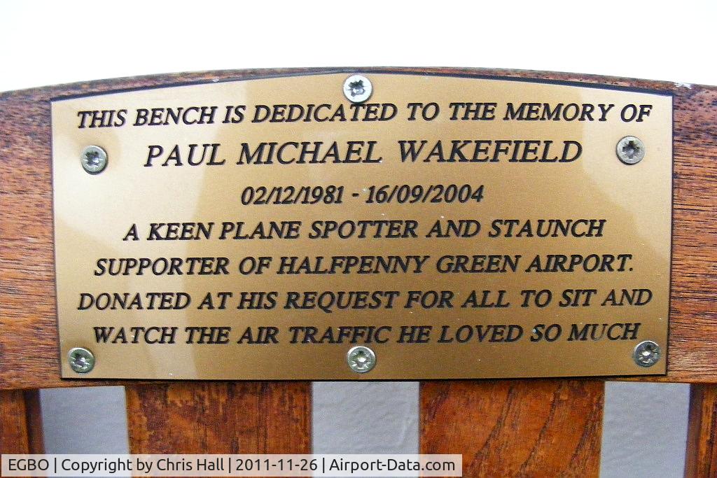 Wolverhampton Airport, Wolverhampton, England United Kingdom (EGBO) - In memory of a young spotter