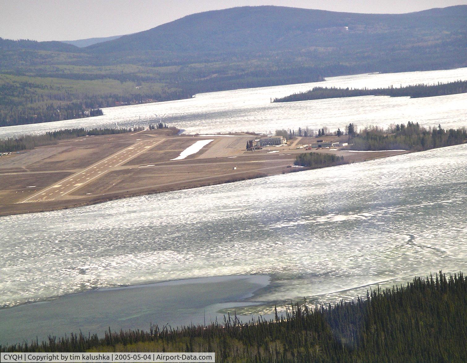 Watson Lake Airport, Watson Lake, Yukon Canada (CYQH) - turning final runway 08