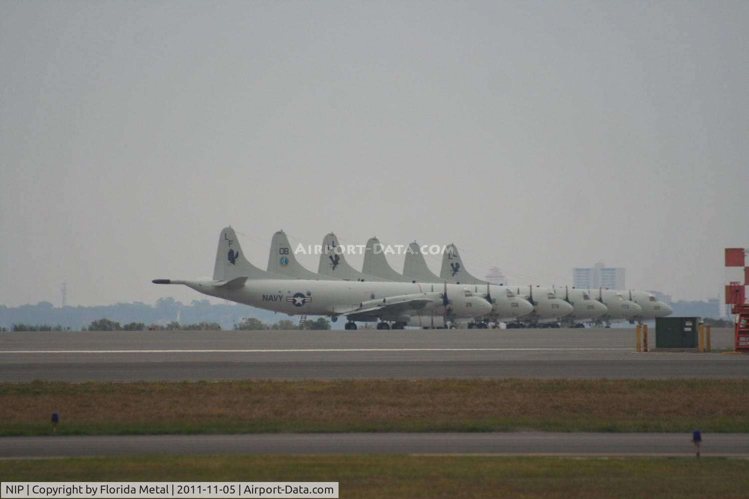 Jacksonville Nas (towers Fld) Airport (NIP) - P-3s lined up