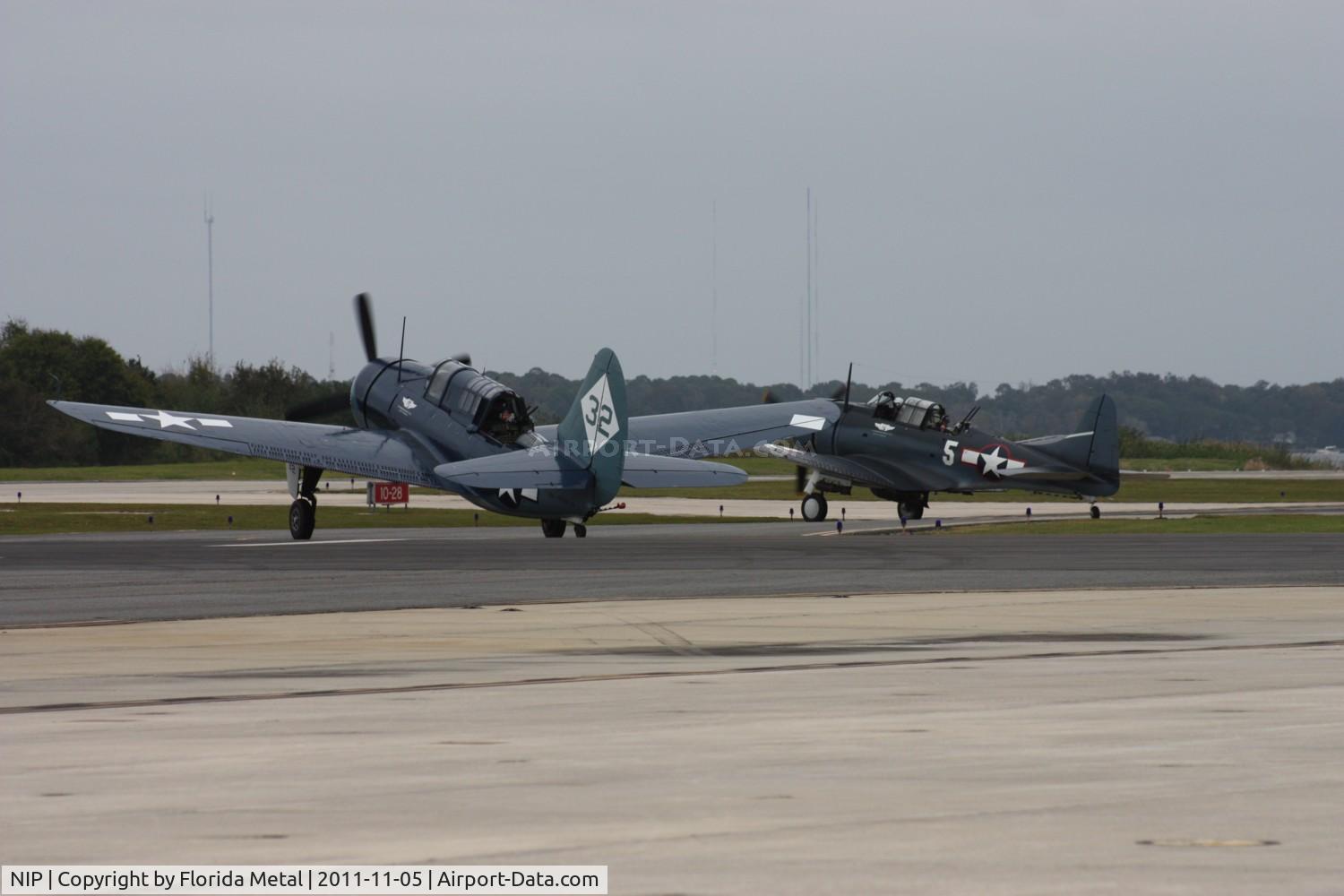 Jacksonville Nas (towers Fld) Airport (NIP) - Warbirds warming up