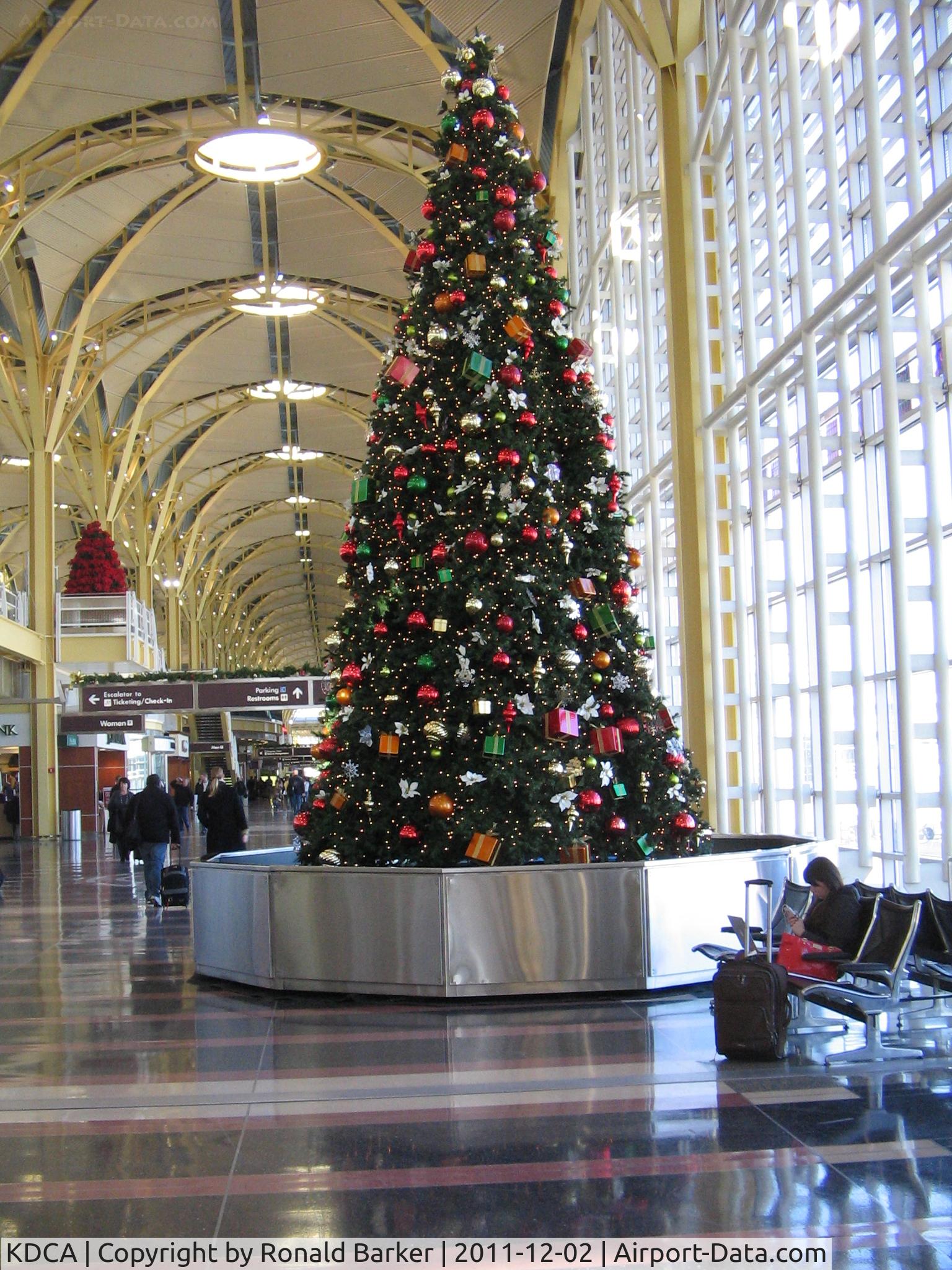 Ronald Reagan Washington National Airport (DCA) - Christmas tree at National Airport