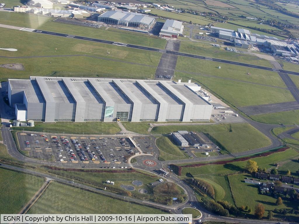 Hawarden Airport, Chester, England United Kingdom (EGNR) - Airbus A380 wing factory at Hawarden