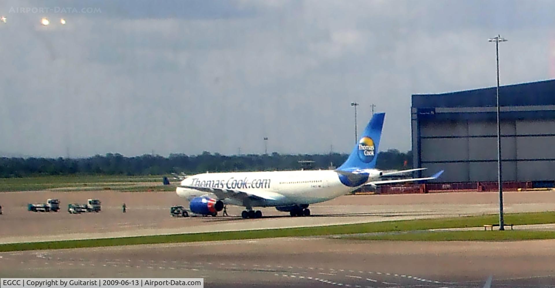 Manchester Airport, Manchester, England United Kingdom (EGCC) - Waiting to board US735 to PHL
