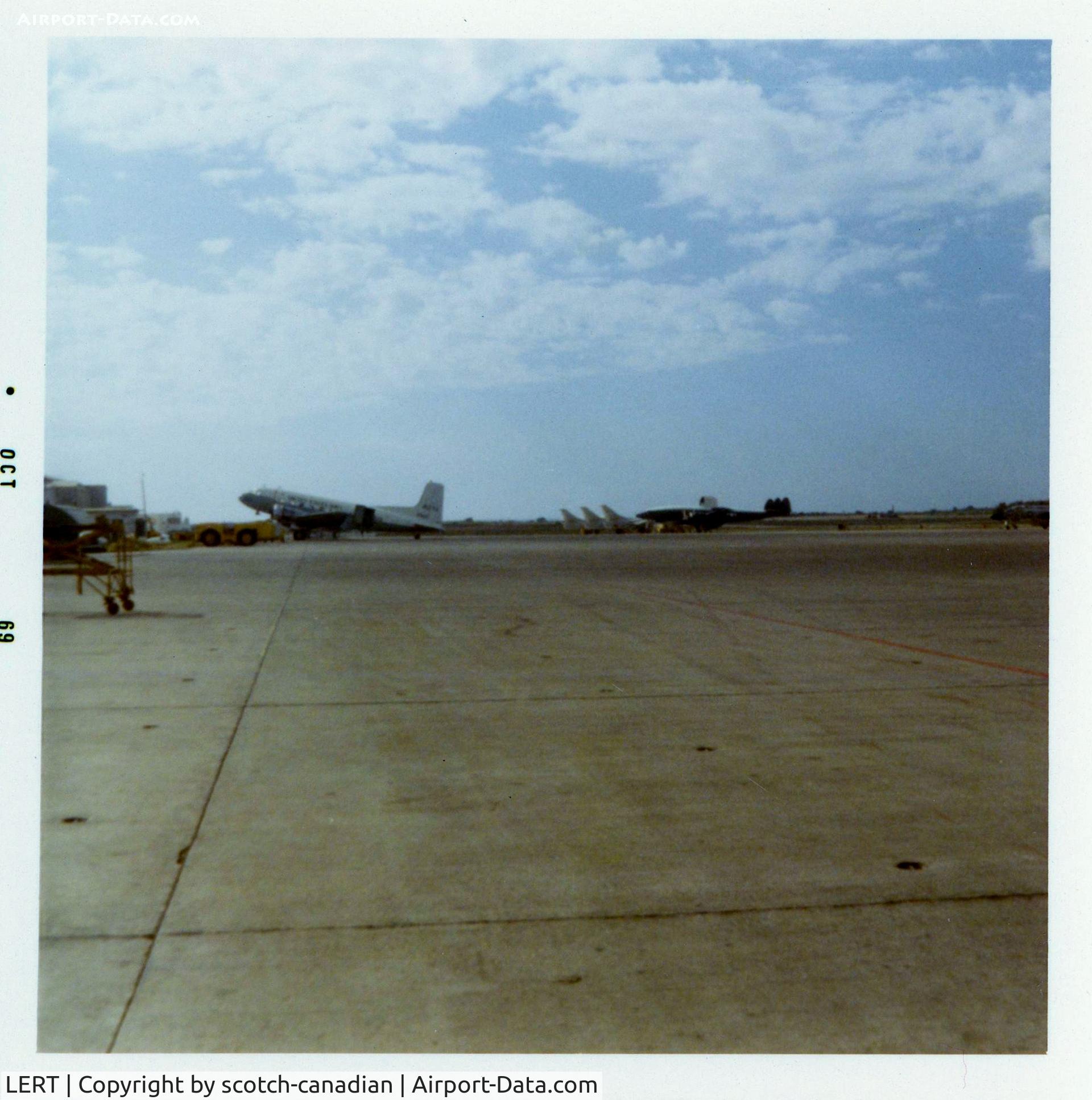 LERT Airport - Flight Line at Naval Air Station, Rota, Spain - 1969