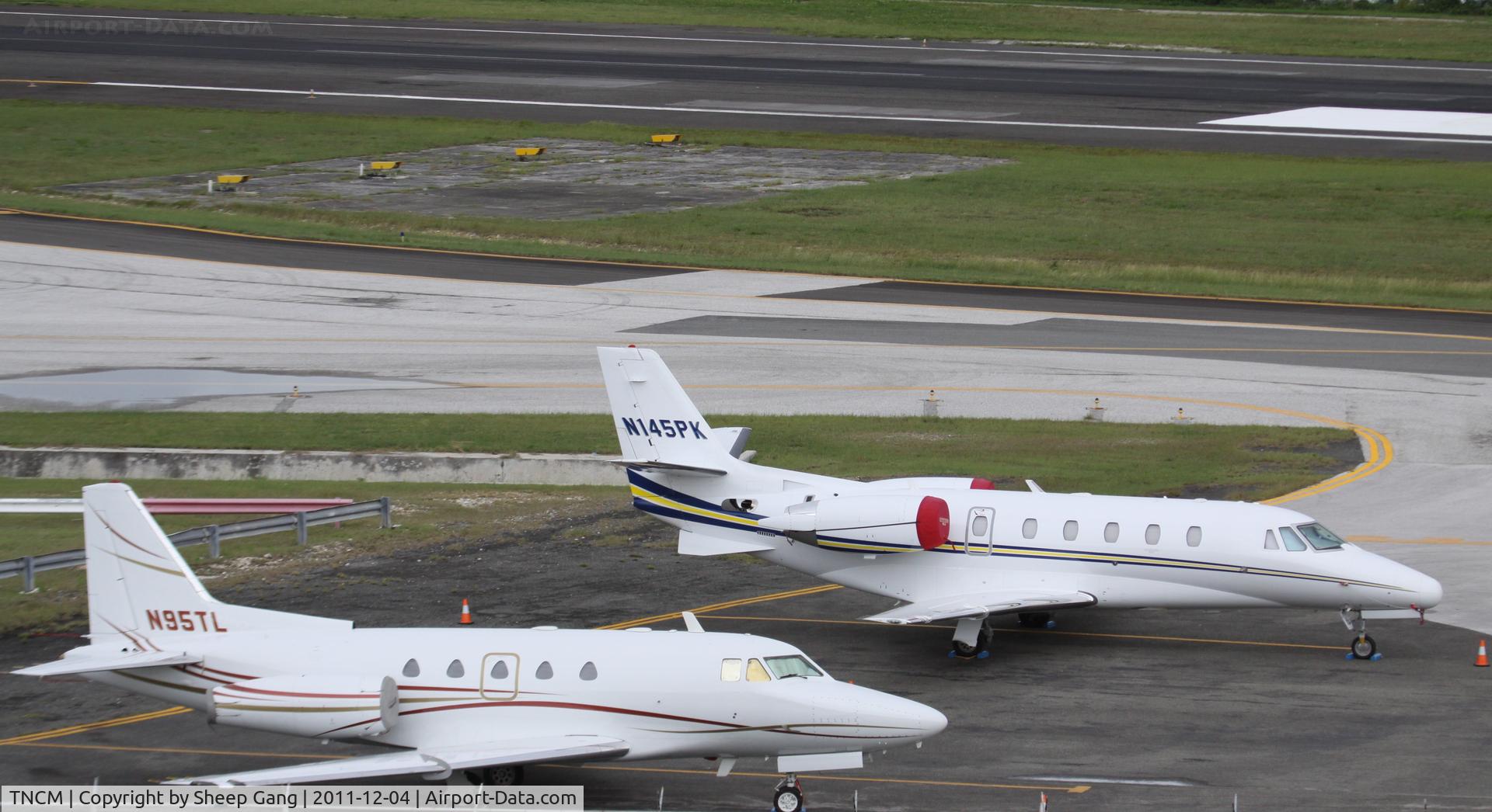 Princess Juliana International Airport, Philipsburg, Sint Maarten Netherlands Antilles (TNCM) - Cargo ramp at TNCM