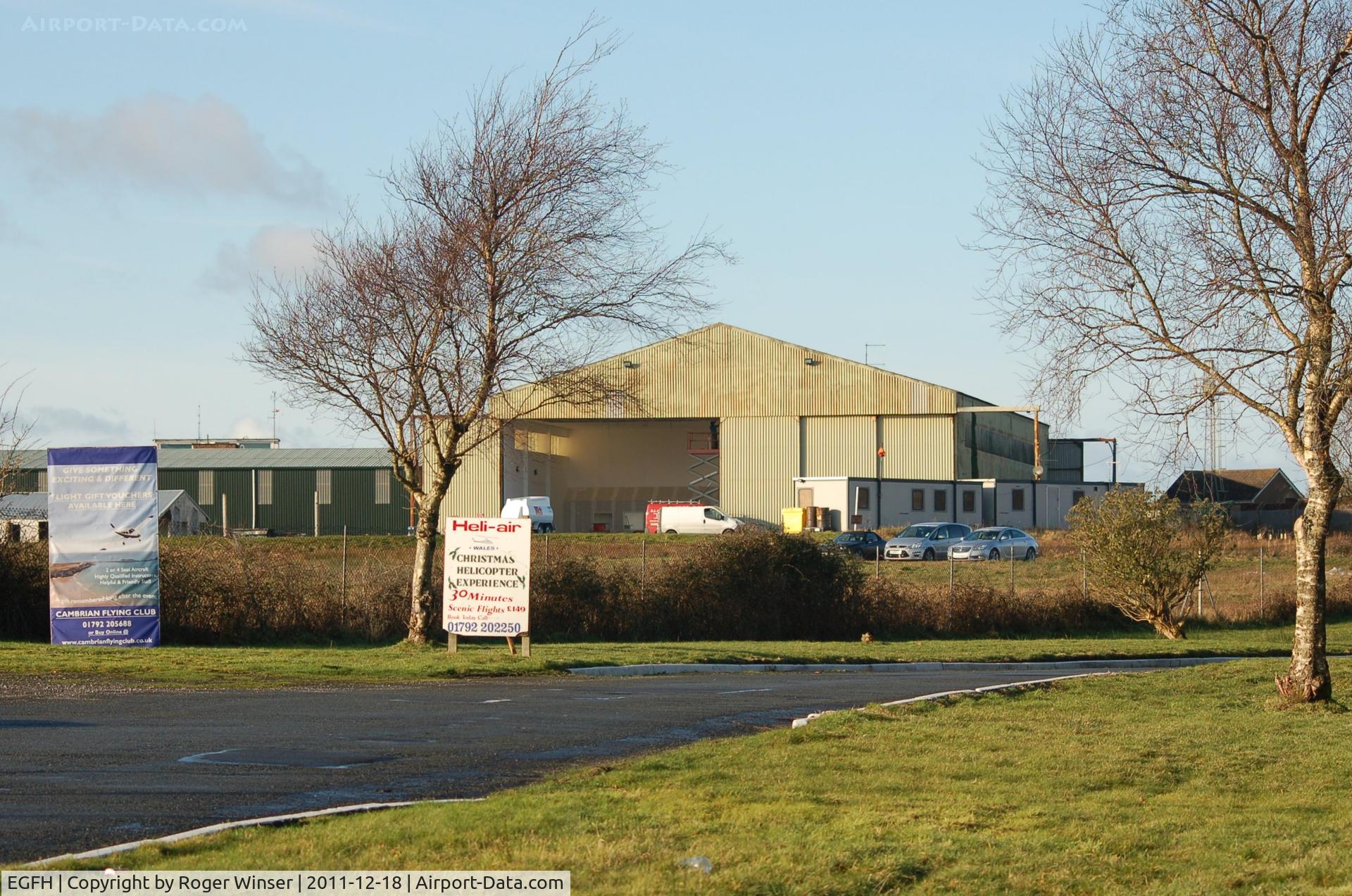 Swansea Airport, Swansea, Wales United Kingdom (EGFH) - Drive leading to Swansea Airport.