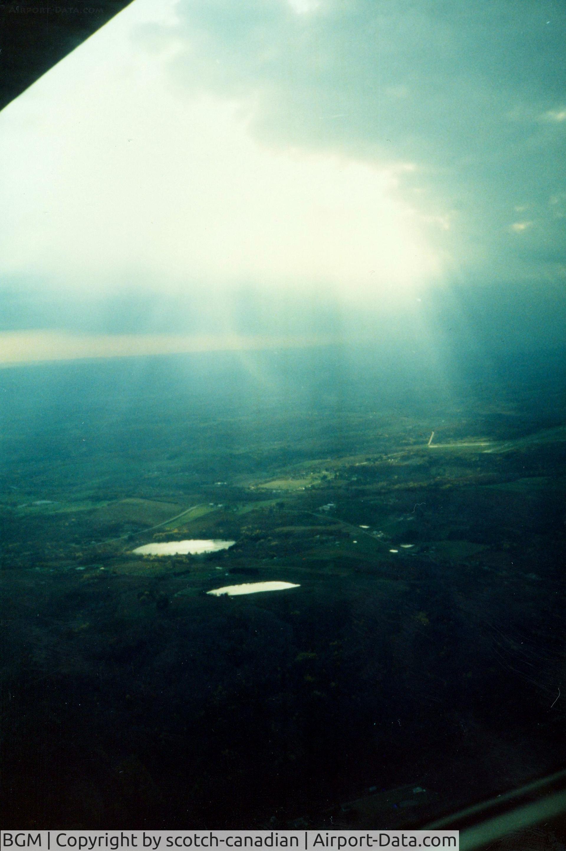 Greater Binghamton/edwin A Link Field Airport (BGM) - Northeast of Broome County Airport (now Greater Binghamton Airport), Binghamton, NY - 1986