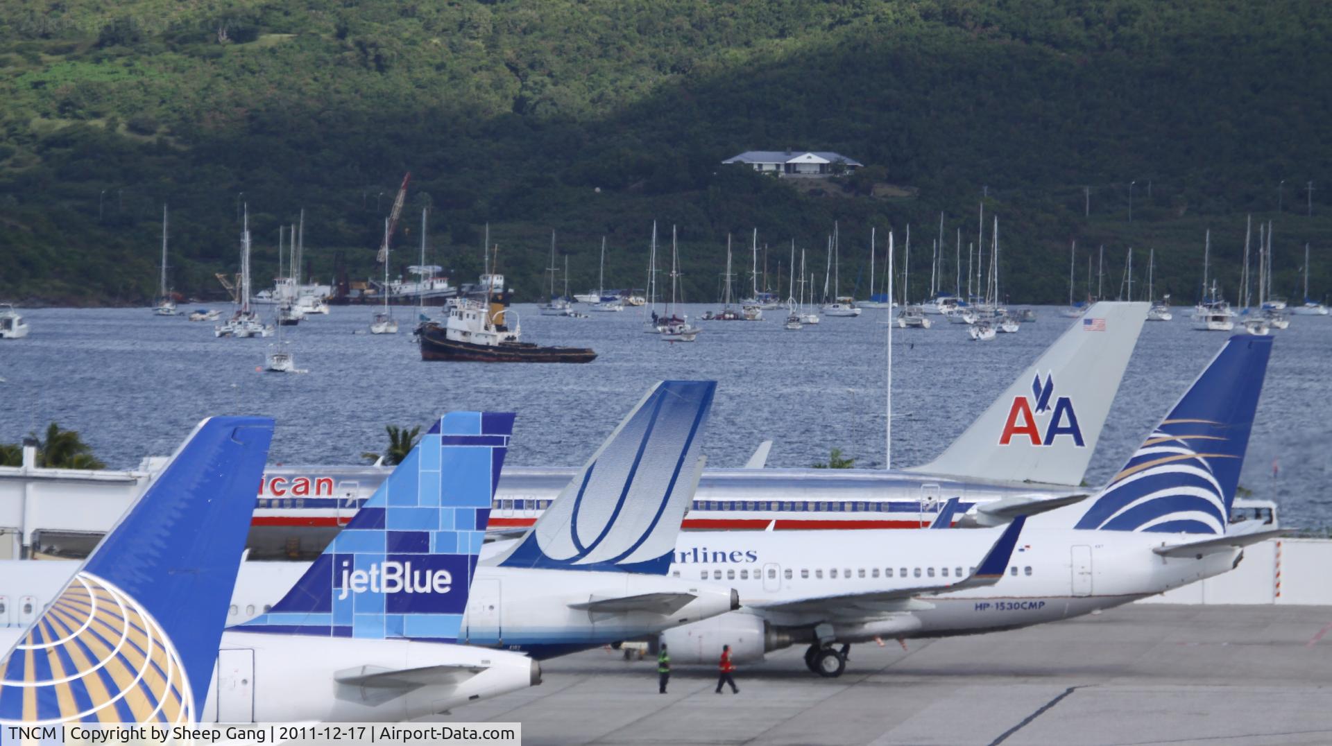Princess Juliana International Airport, Philipsburg, Sint Maarten Netherlands Antilles (TNCM) - the tarmac at TNCM