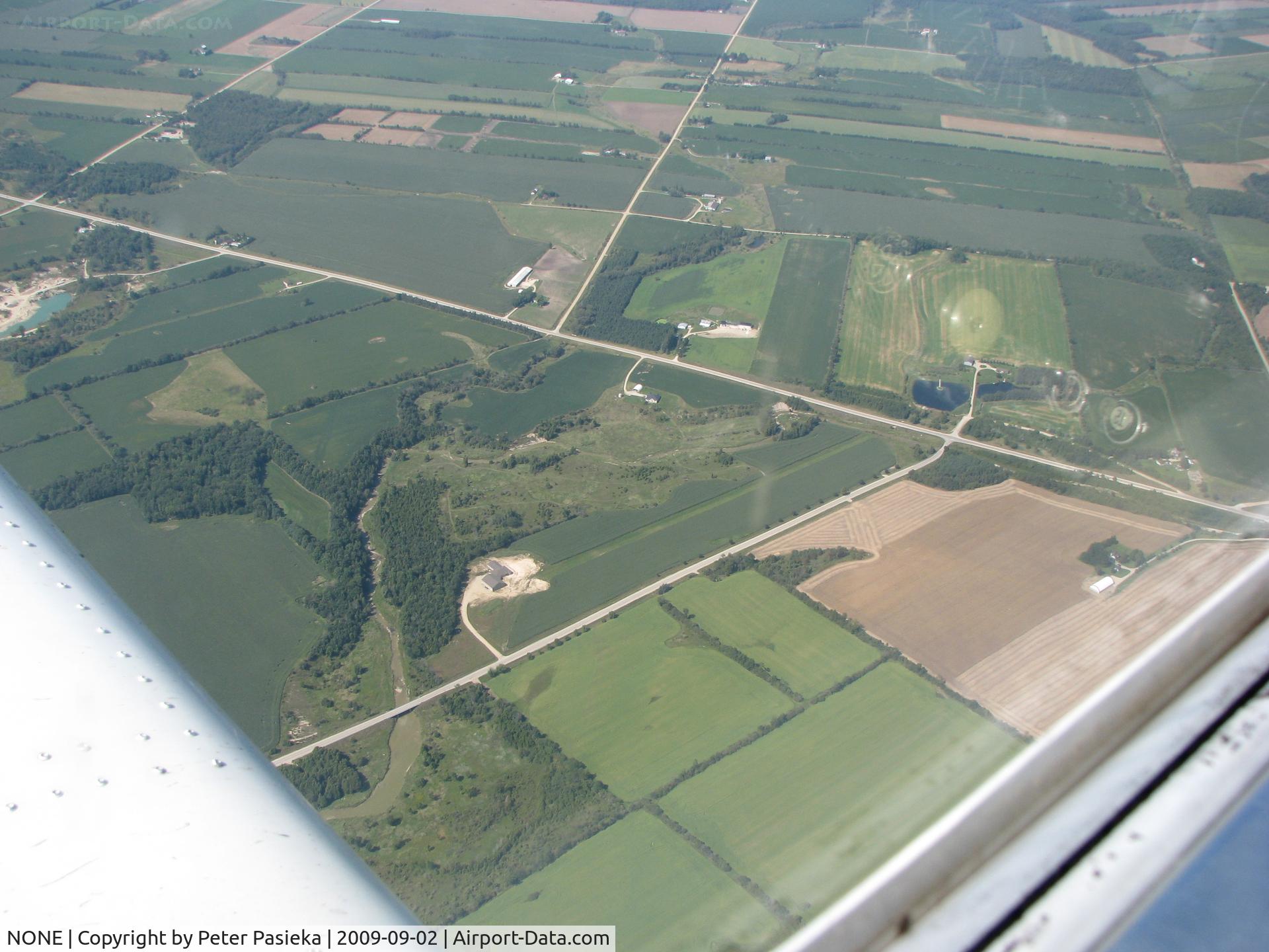 NONE Airport - house with a hangar attached to it and a very long runway. Awesome! Southern Ontario Canada