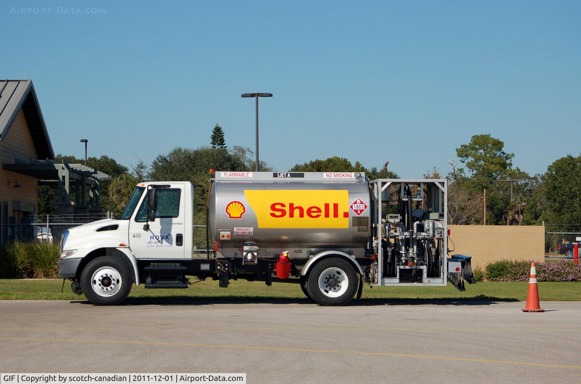 Winter Haven's Gilbert Airport (GIF) - Aviation Fuel Truck at Gilbert Airport, Winter Haven, FL