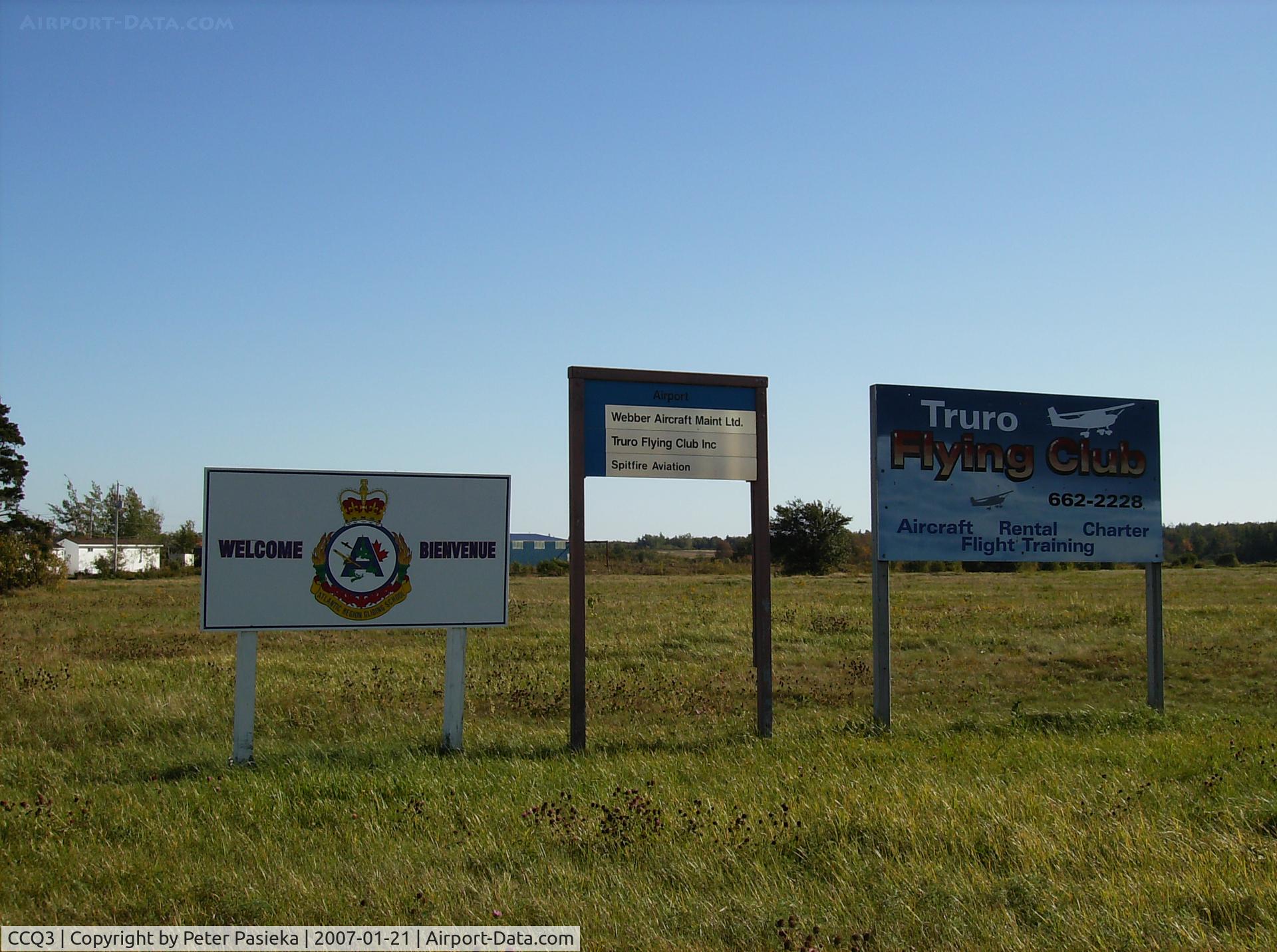 CCQ3 Airport - Deberit Airport, Nova Scotia Canada
home to the Truro Flying Club