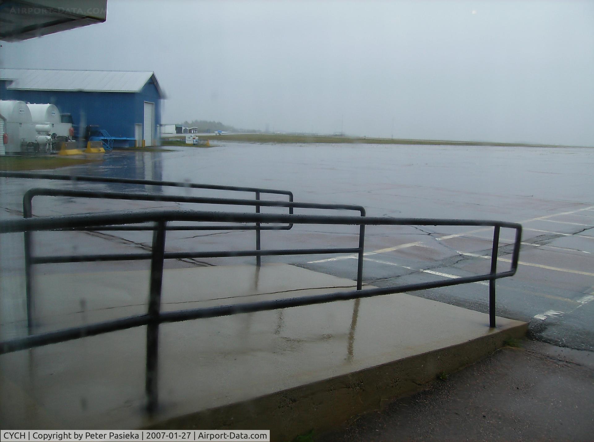 Miramichi Airport, Miramichi, New Brunswick Canada (CYCH) - Rainy day on our visit to Miramichi Airport, not a very exciting photo unfortunately. 