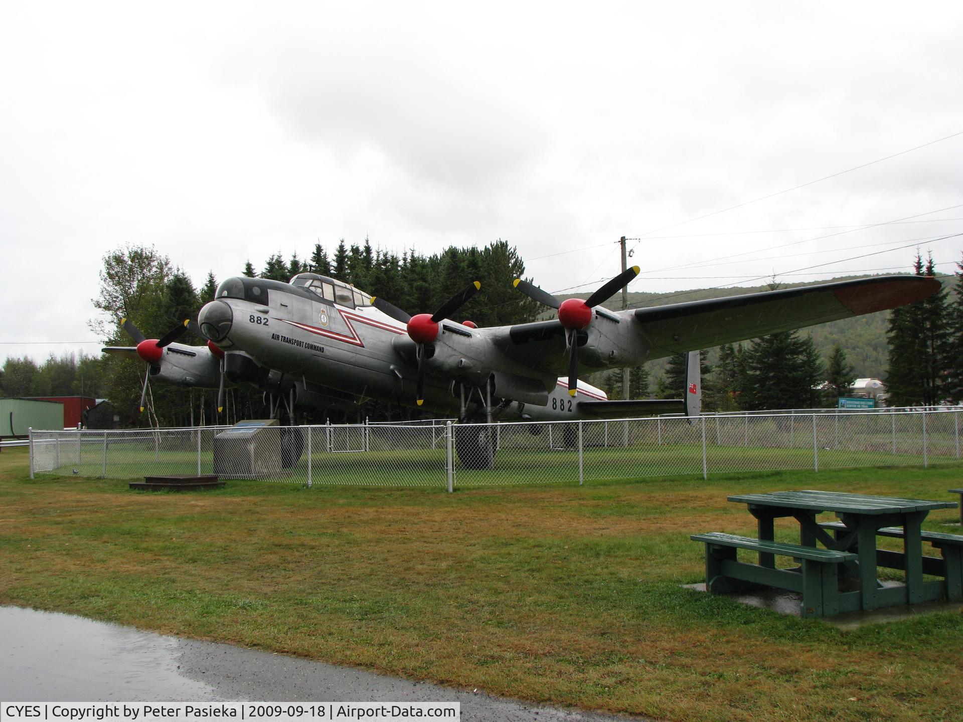 Edmundston Airport, Edmundston, New Brunswick Canada (CYES) - Lancaster getting wet at the Edmundston Airport