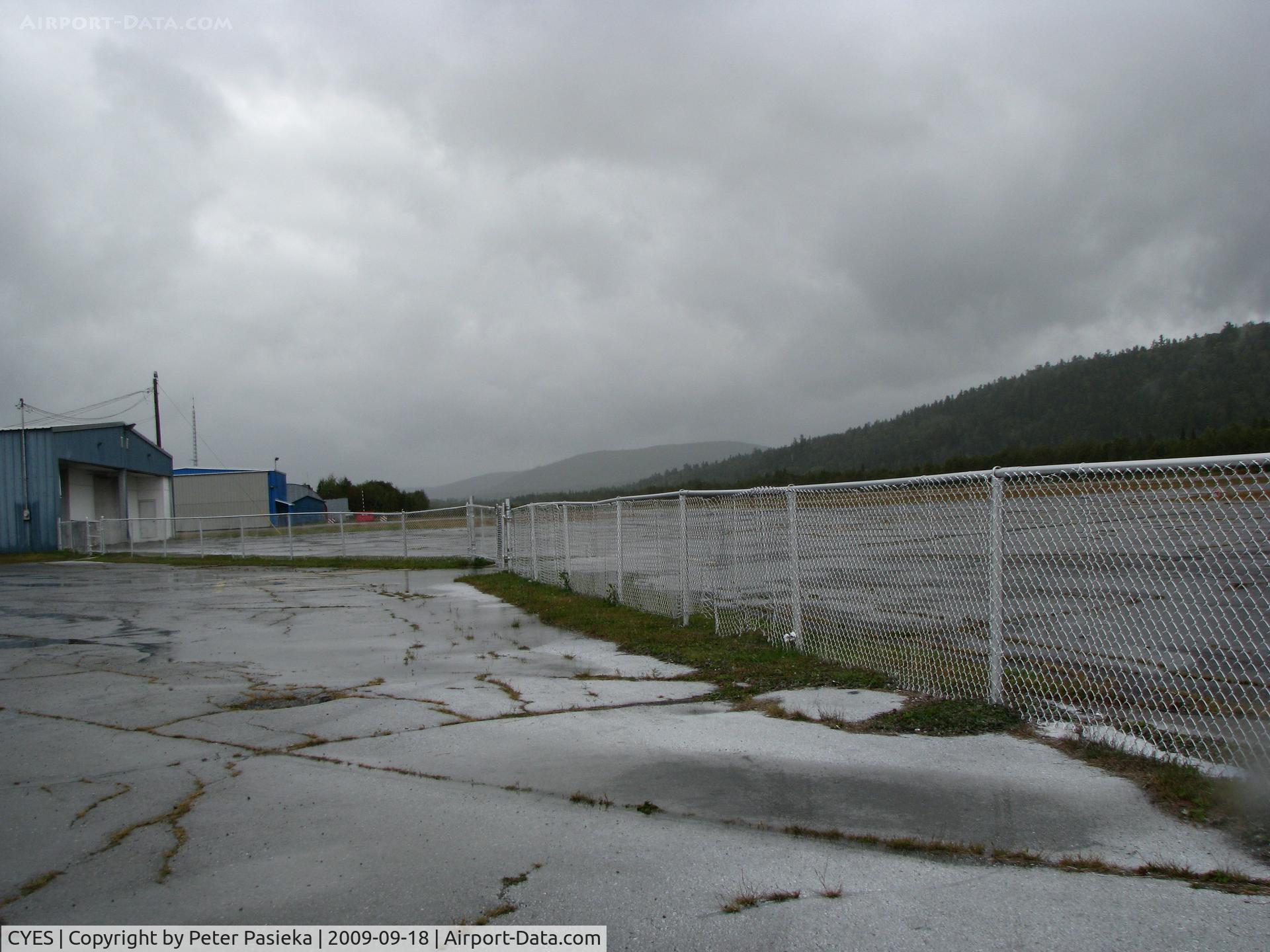 Edmundston Airport, Edmundston, New Brunswick Canada (CYES) - looking north at the Edmundston Airport