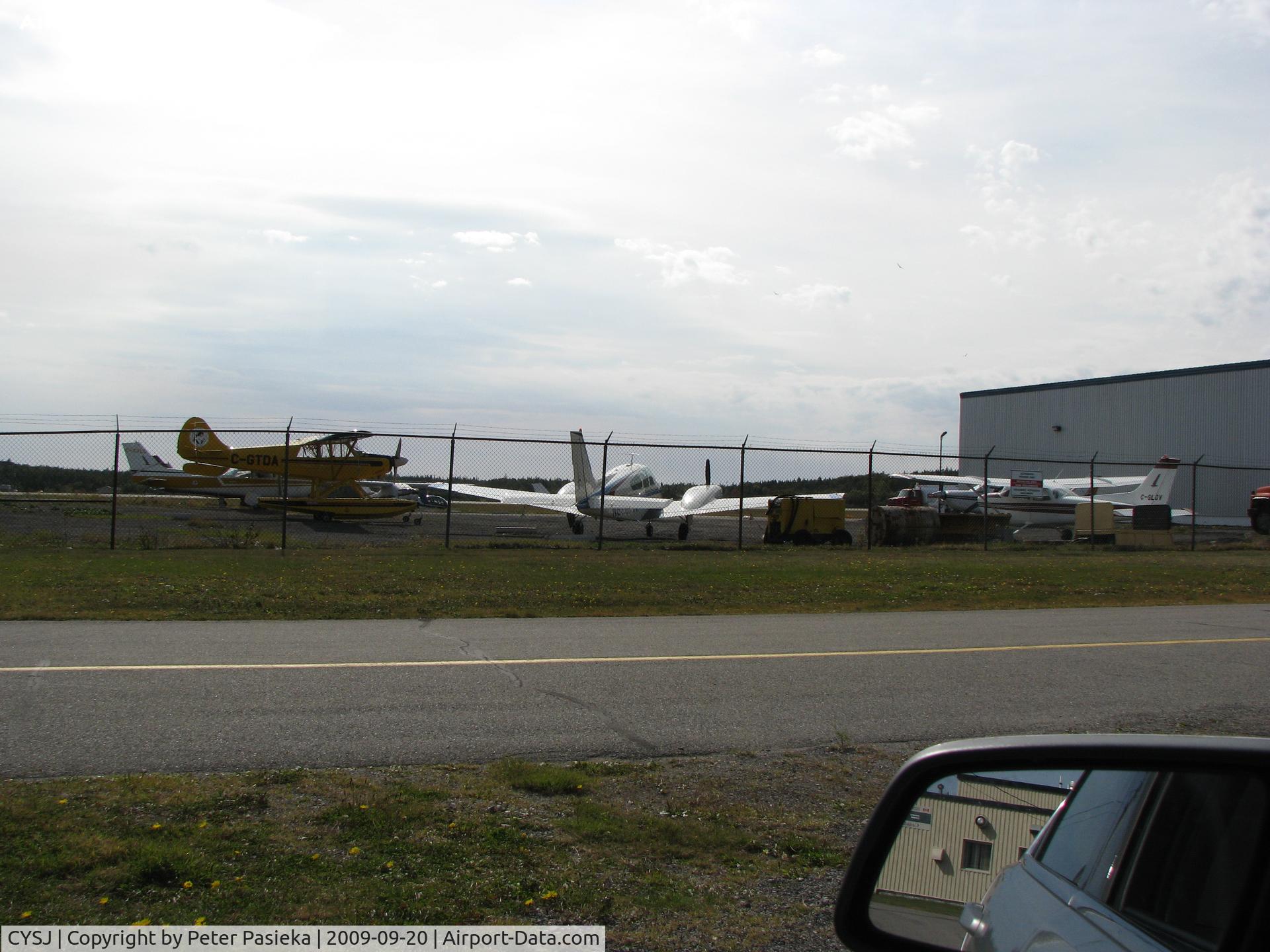 Saint John Airport, Saint John, New Brunswick Canada (CYSJ) - Saint John Airport, general aviation section, NB, Canada