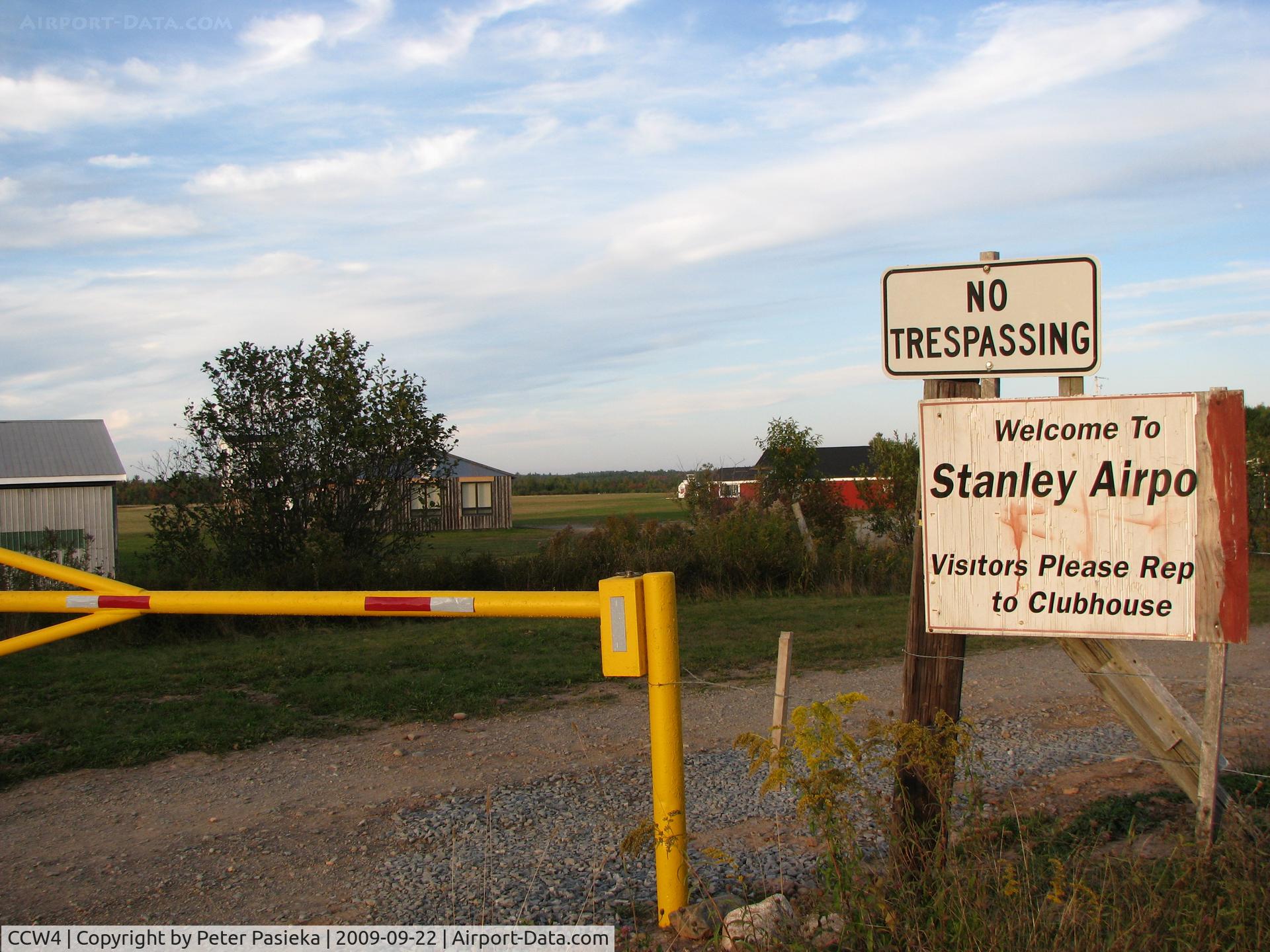 CCW4 Airport - Main gate to airport at Stanley Nova Scotia, Canada