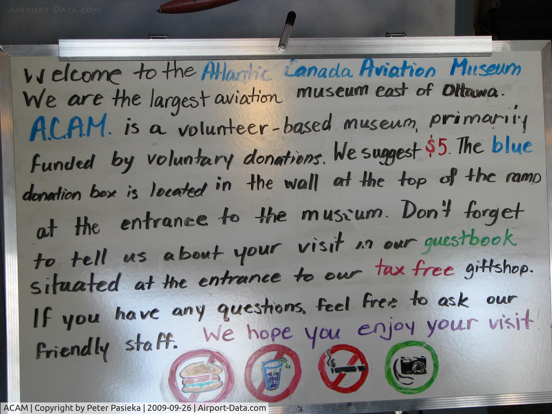 ACAM Airport - Atlantic Canada Aviation Museum