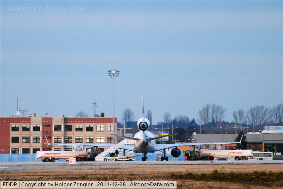 Leipzig/Halle Airport, Leipzig/Halle Germany (EDDP) - Dedicated to all the boys and girls which have been rested in that building on the left over the years..