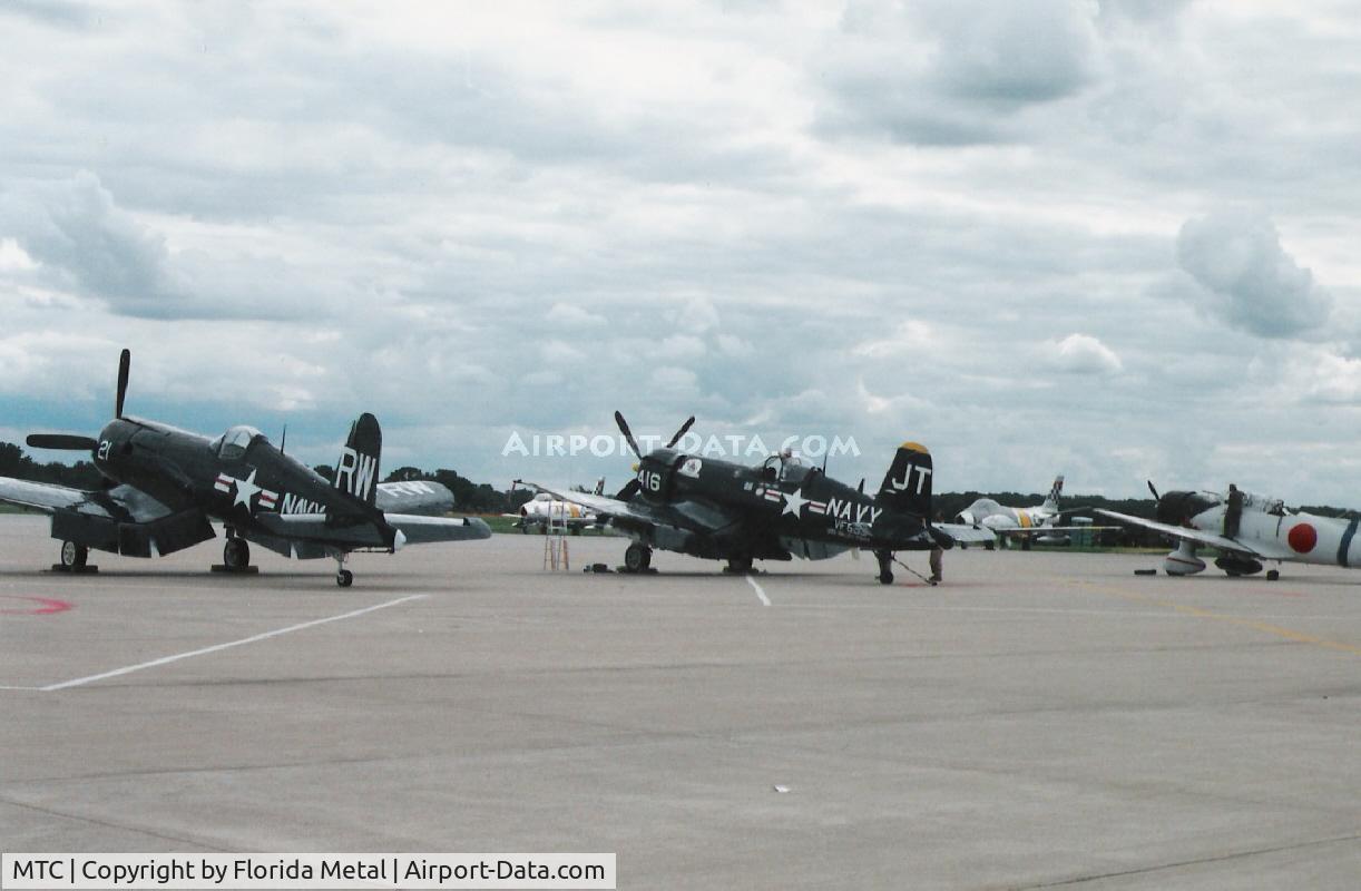 Selfridge Angb Airport (MTC) - F-4U Corsairs on warbird ramp at Selfridge