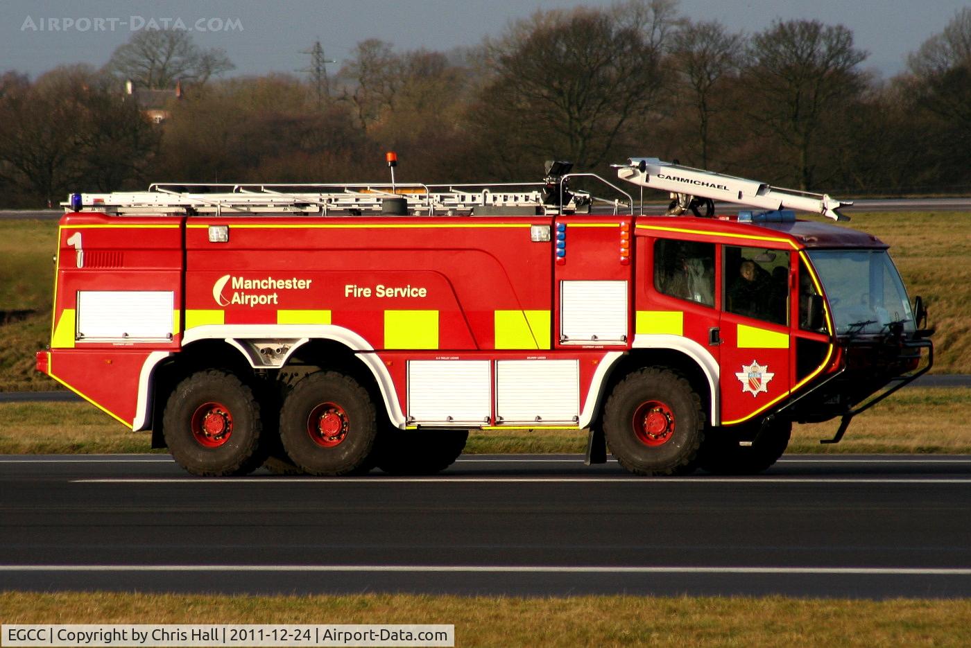 Manchester Airport, Manchester, England United Kingdom (EGCC) - Fire Truck #1 at Manchester Airport