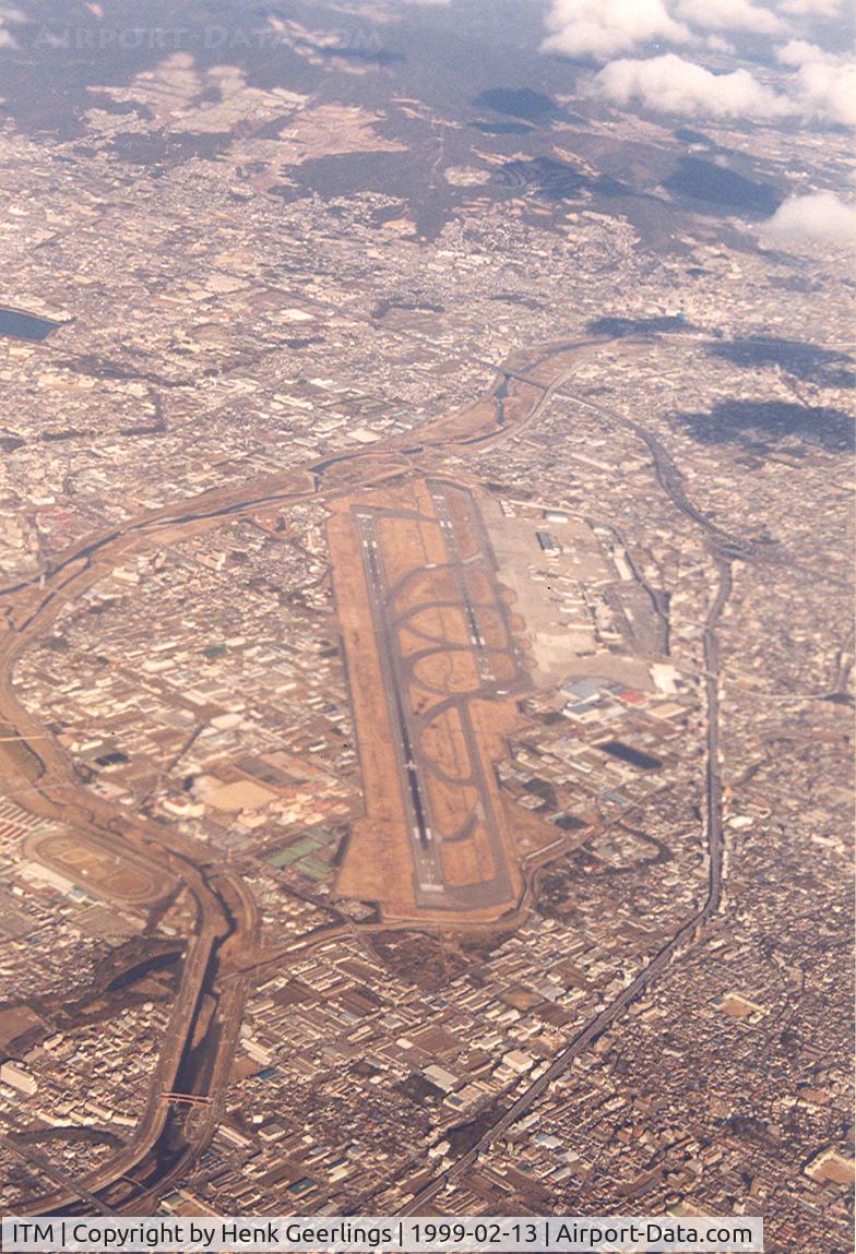 Osaka International Airport (Itami), Itami, Hyogo Japan (ITM) - Photo taken from B747 enroute from ITM to NRT