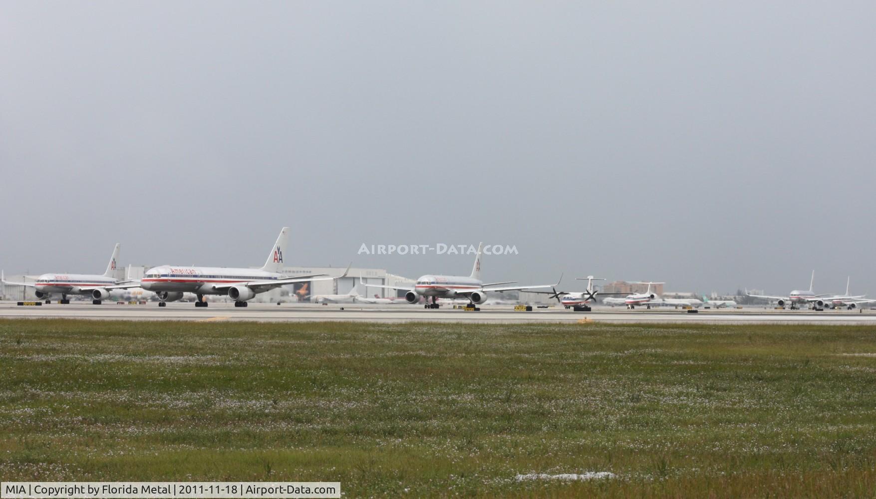 Miami International Airport (MIA) - Miami departure queue for Runway 8R