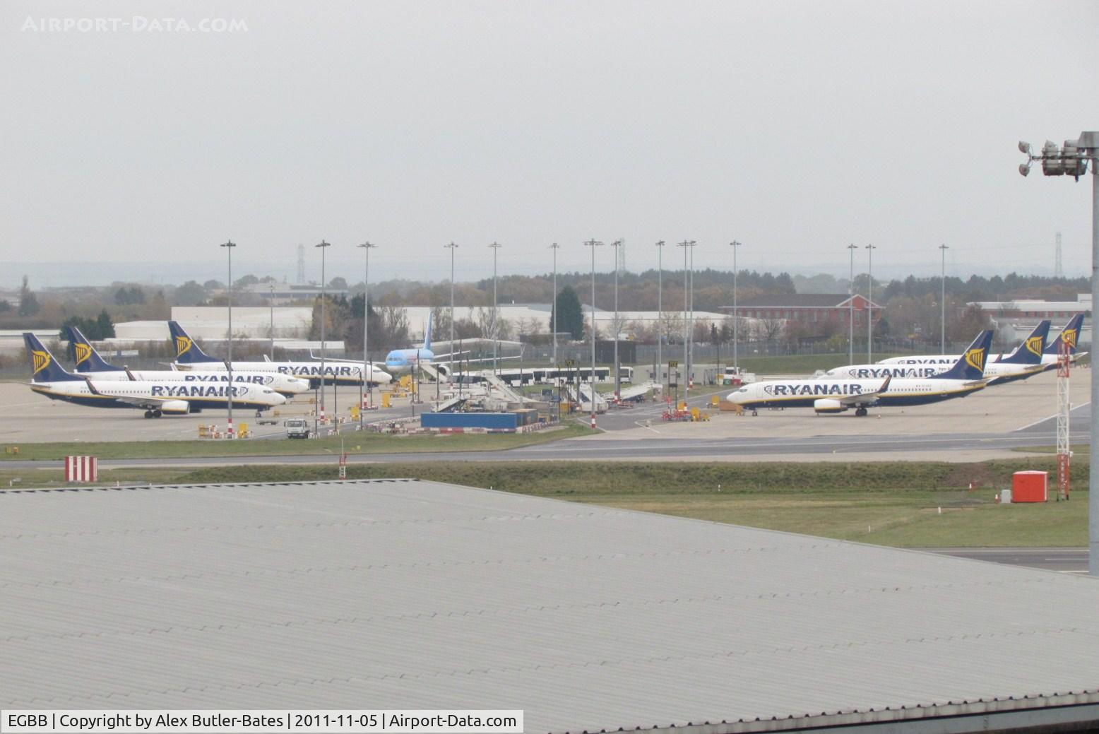 Birmingham International Airport, Birmingham, England United Kingdom (EGBB) - Overview of the 70s and 80s stands