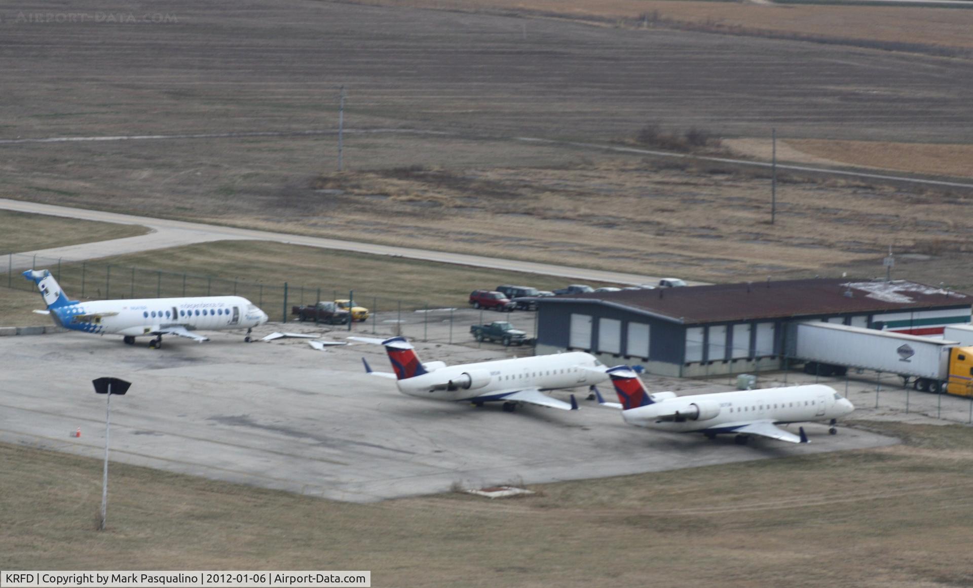 Chicago/rockford International Airport (RFD) - Regional airliners being scrapped