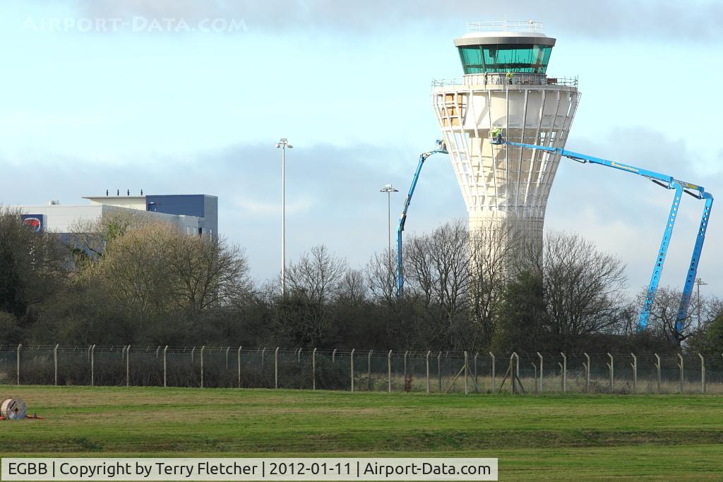 Birmingham International Airport, Birmingham, England United Kingdom (EGBB) - A new Control Tower being erected at Birmingham - also to the left, the new Travelodge Hotel - high floor rooms on the eastern side will give good runway and terminal views