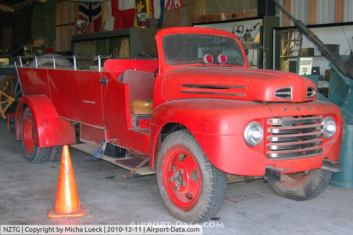 Tauranga Airport, Tauranga New Zealand (NZTG) - Airport fire engine, preserved at Classic Flyers Museum