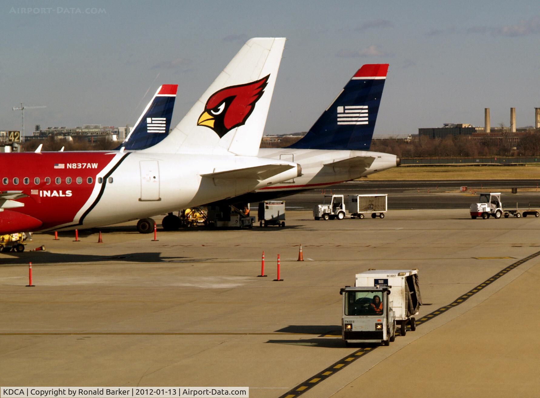 Ronald Reagan Washington National Airport (DCA) - Tug with baggage cart
