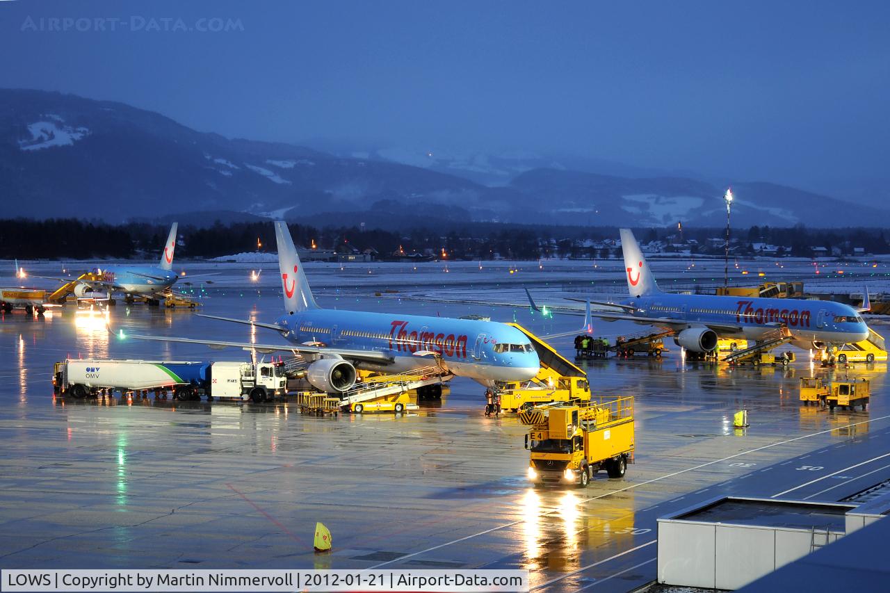 Salzburg Airport, Salzburg Austria (LOWS) - Some Thomson divertions from Innsbruck
