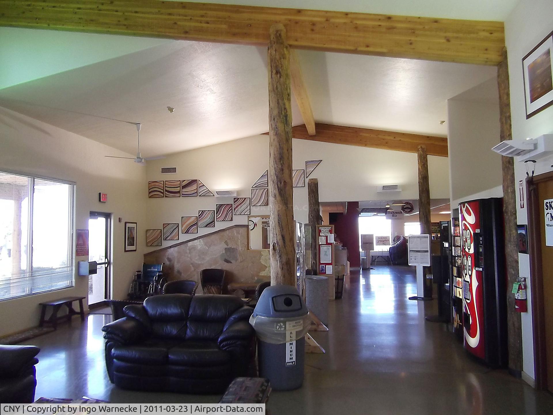 Canyonlands Field Airport (CNY) - inside the terminal at Canyonlands Field airport, Moab UT