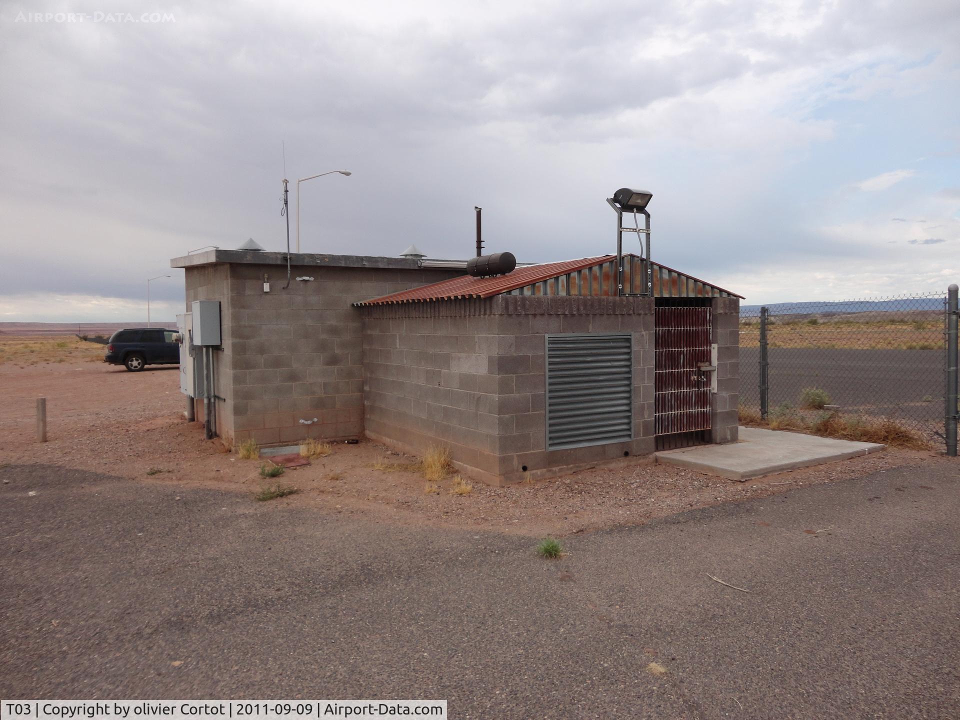 Tuba City Airport (T03) - The only building you'll find at Tuba airport 