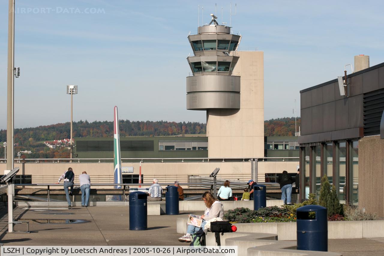 Zurich International Airport, Zurich Switzerland (LSZH) - tower - picture from old visitors terrace