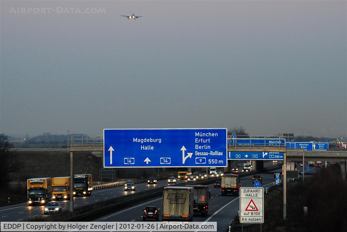 Leipzig/Halle Airport, Leipzig/Halle Germany (EDDP) - Flight 4U 2074 from Stuttgart on final approach on rwy 08L....