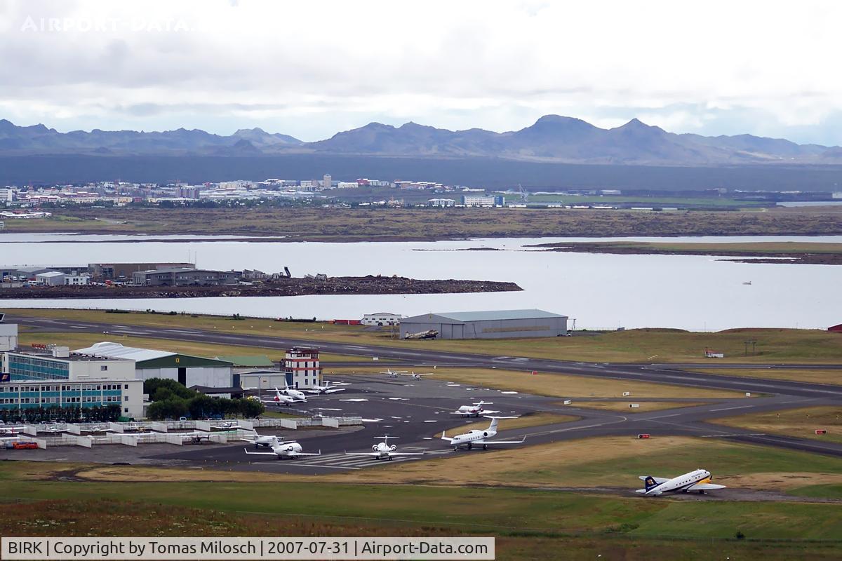 Reykjavík Airport, Reykjavík Iceland (BIRK) - View from Hallgrímskirkja (church of Hallgrímur).