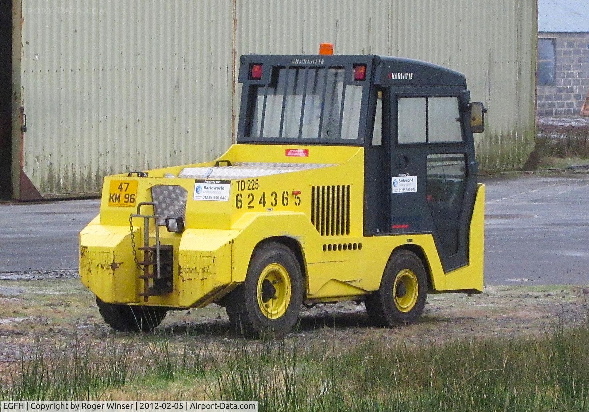 Swansea Airport, Swansea, Wales United Kingdom (EGFH) - Charlatte Diesel Tug used by 636 Volunteer Gliding Squadron 