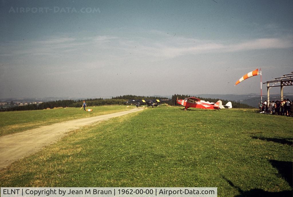 Airfield Noertrange Airport, Luxembourg Luxembourg (ELNT) - Scanned from dia. Photograph taken with a Leica camera & Kodak film approx 1961 / 1962