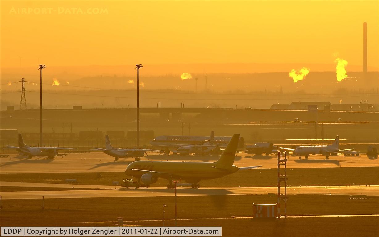 Leipzig/Halle Airport, Leipzig/Halle Germany (EDDP) - View from visitor´s terrace on a lousy cold afternoon....