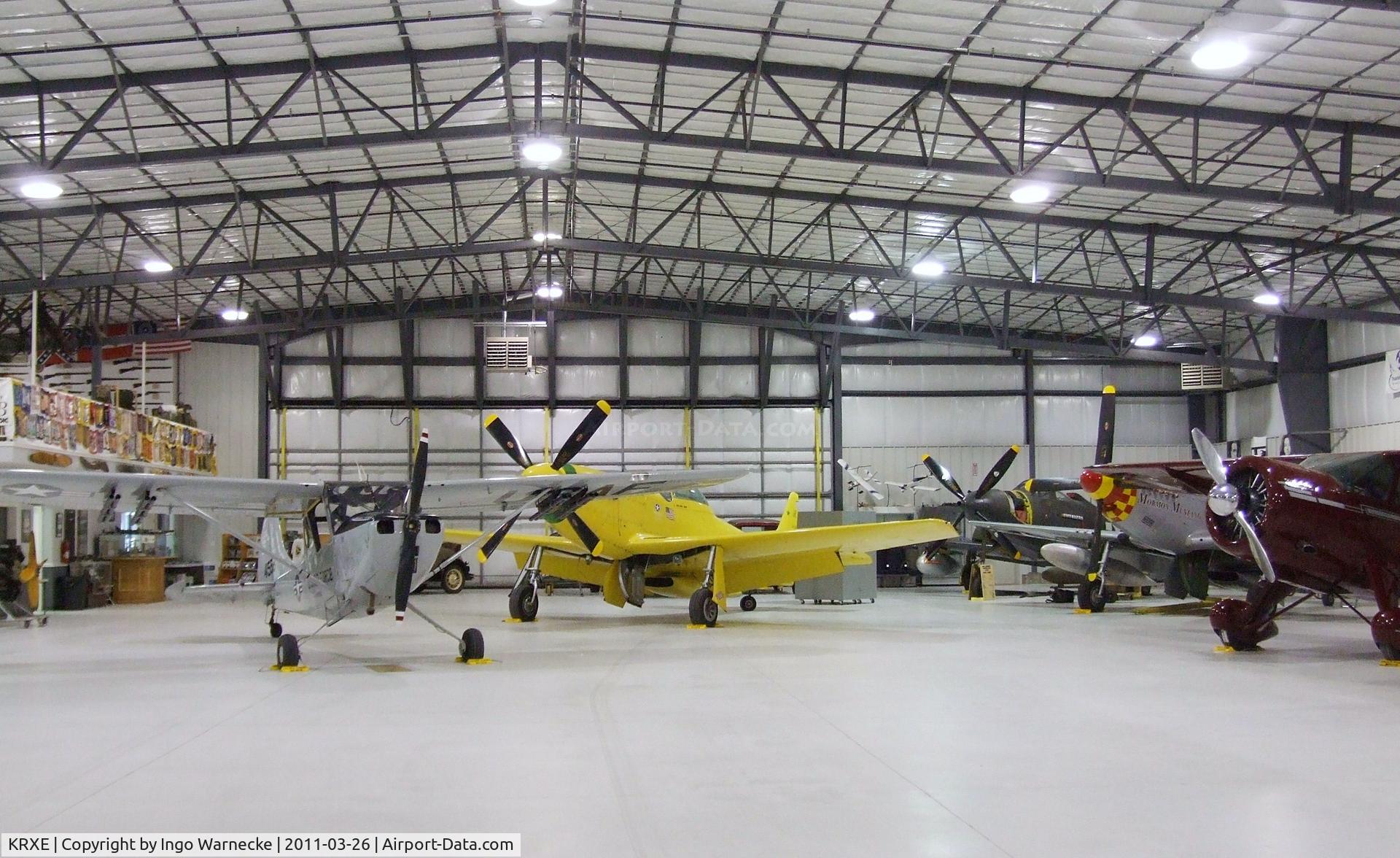 Rexburg-madison County Airport (RXE) - inside the hangar of the Legacy Flight Museum at Rexburg-Madison County Airport