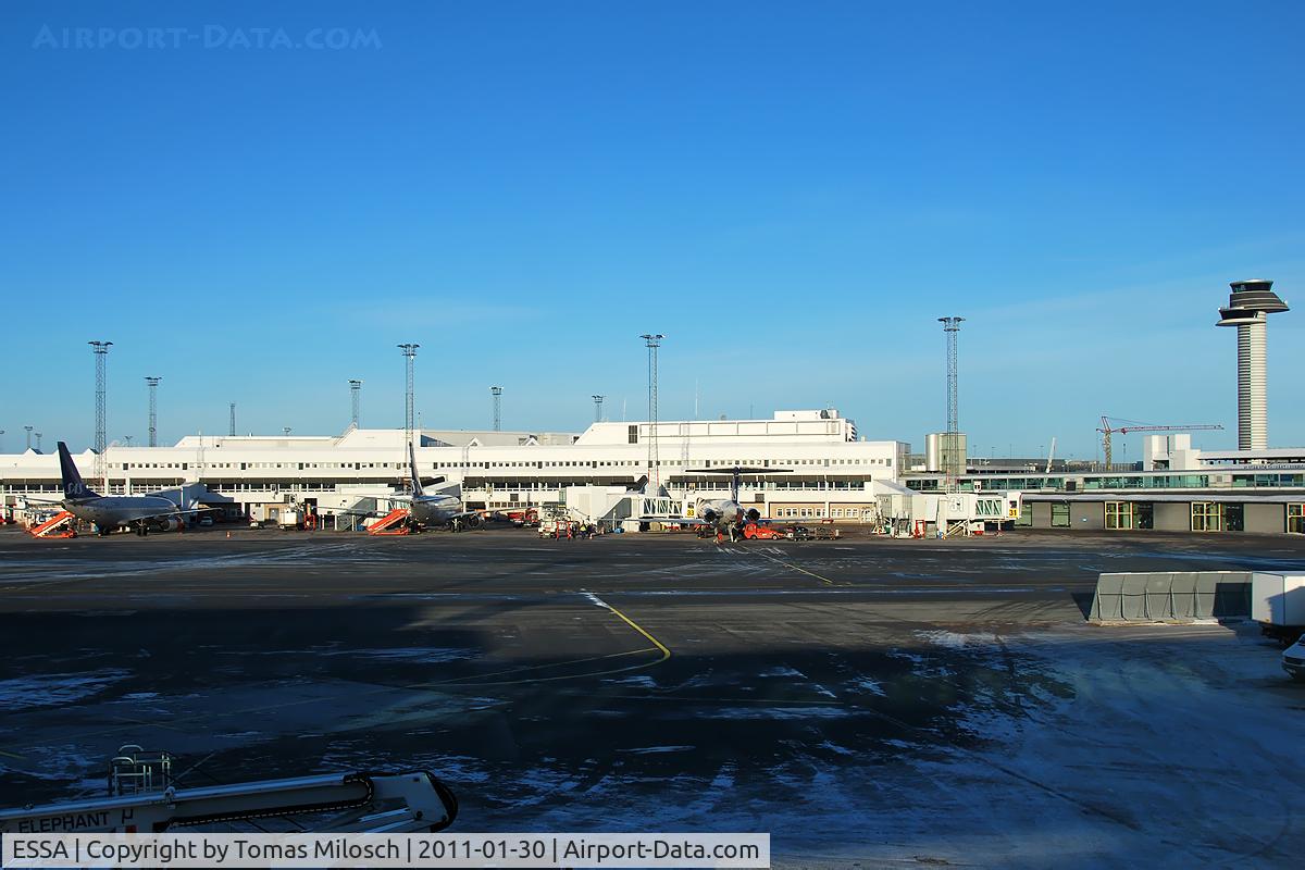 Stockholm-Arlanda Airport, Stockholm Sweden (ESSA) - Ramp overview