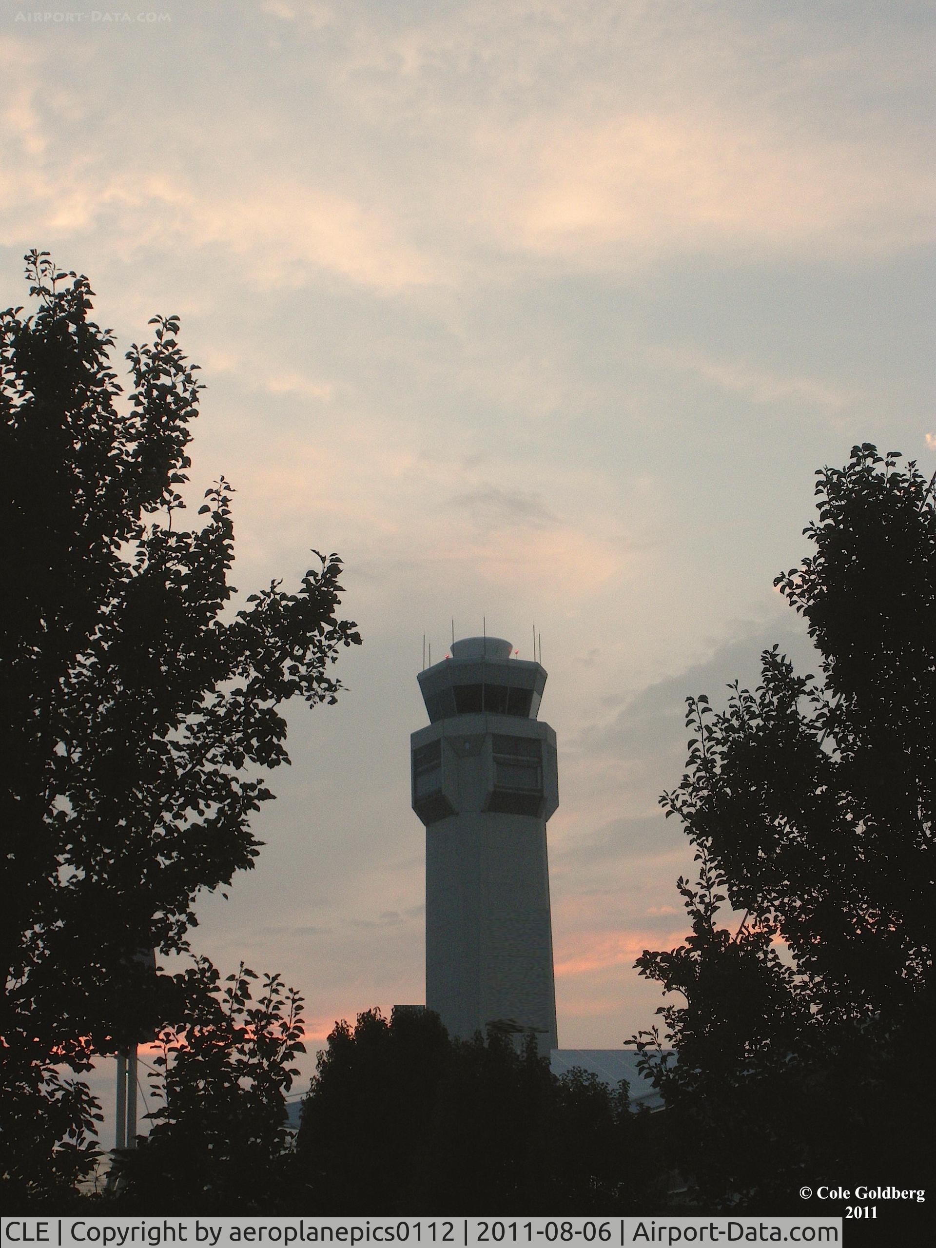 Cleveland-hopkins International Airport (CLE) - Cleveland's ATC seen at dusk. Shot from the first level of the short-term parking garage. 