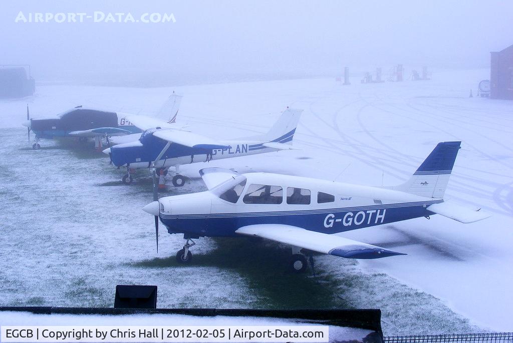 City Airport Manchester, Manchester, England United Kingdom (EGCB) - freezing fog and snow at Barton